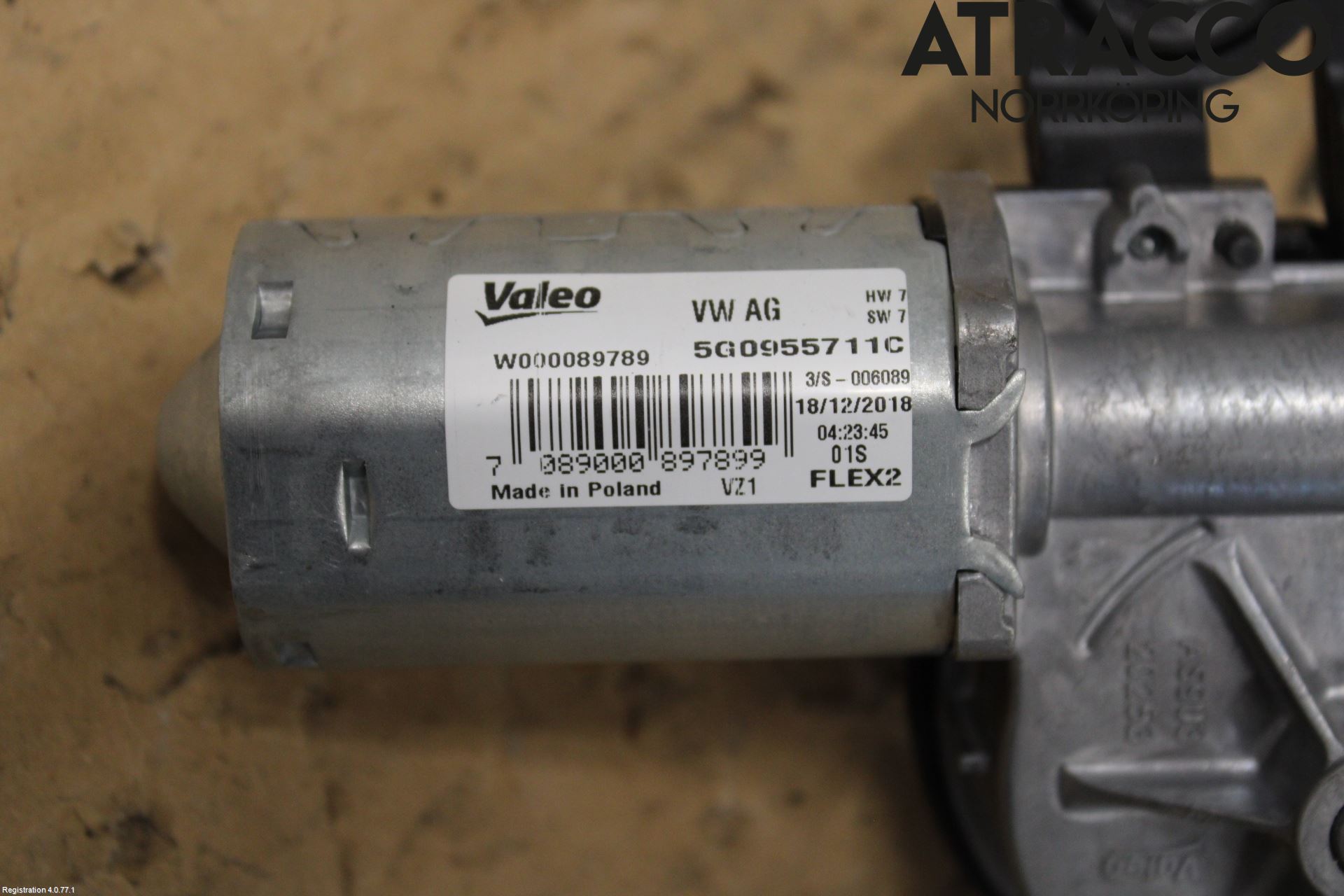 Volkswagen VW POLO VI 18->> Torkarmotor Baklucka