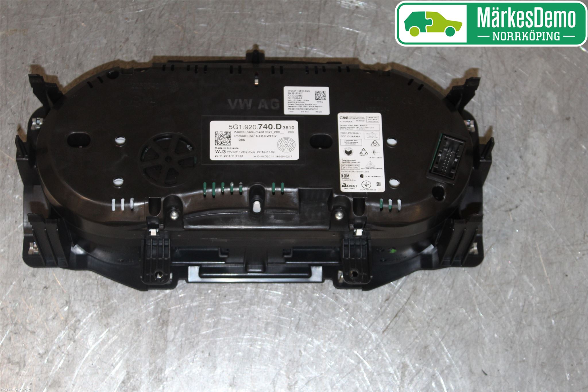 Volkswagen VW GOLF / E-GOLF VII 13-20 Instrument Komb