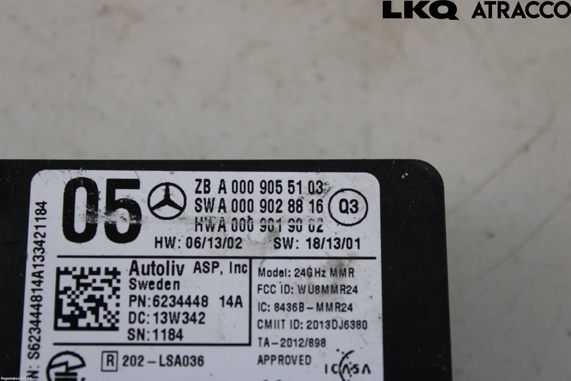 Mercedes-Benz MB E-KLASS (W212) 09-16 Sensor Aktivt Kollisionsskydd