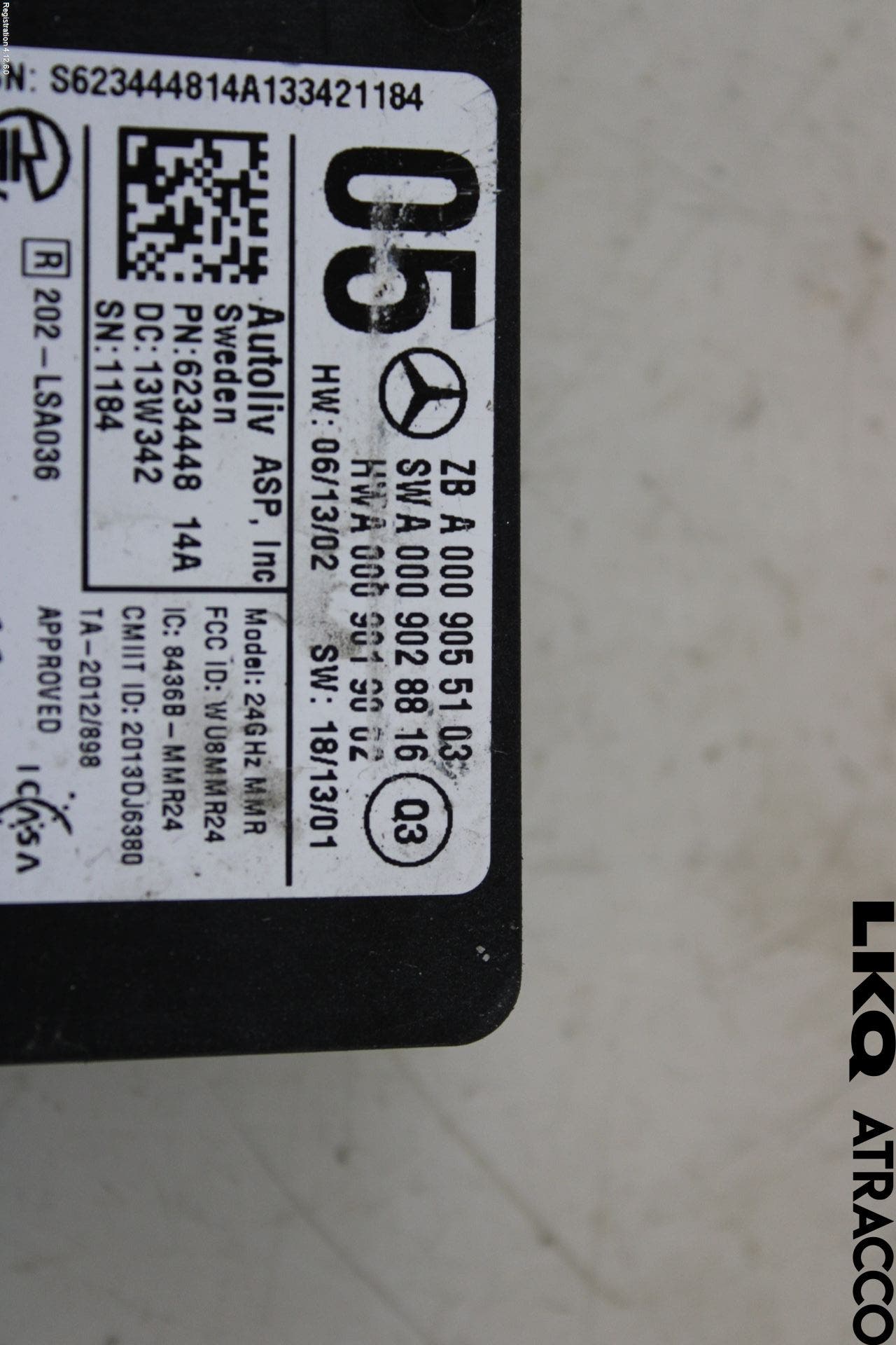 Mercedes-Benz MB E-KLASS (W212) 09-16 Sensor Aktivt Kollisionsskydd