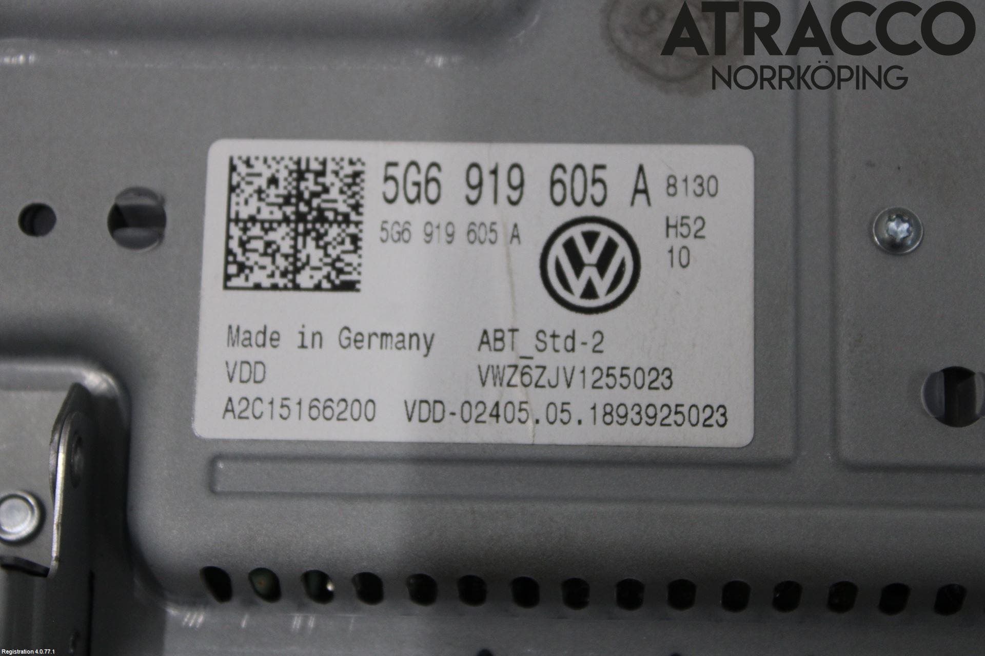 Volkswagen VW GOLF / E-GOLF VII 13-20 Multifunktionsdisplay