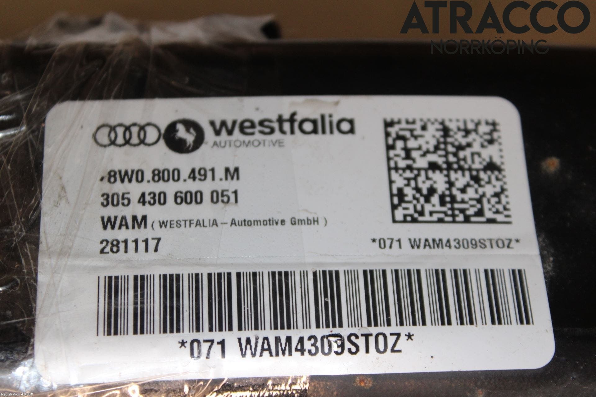 Audi A5 17- Dragkrok