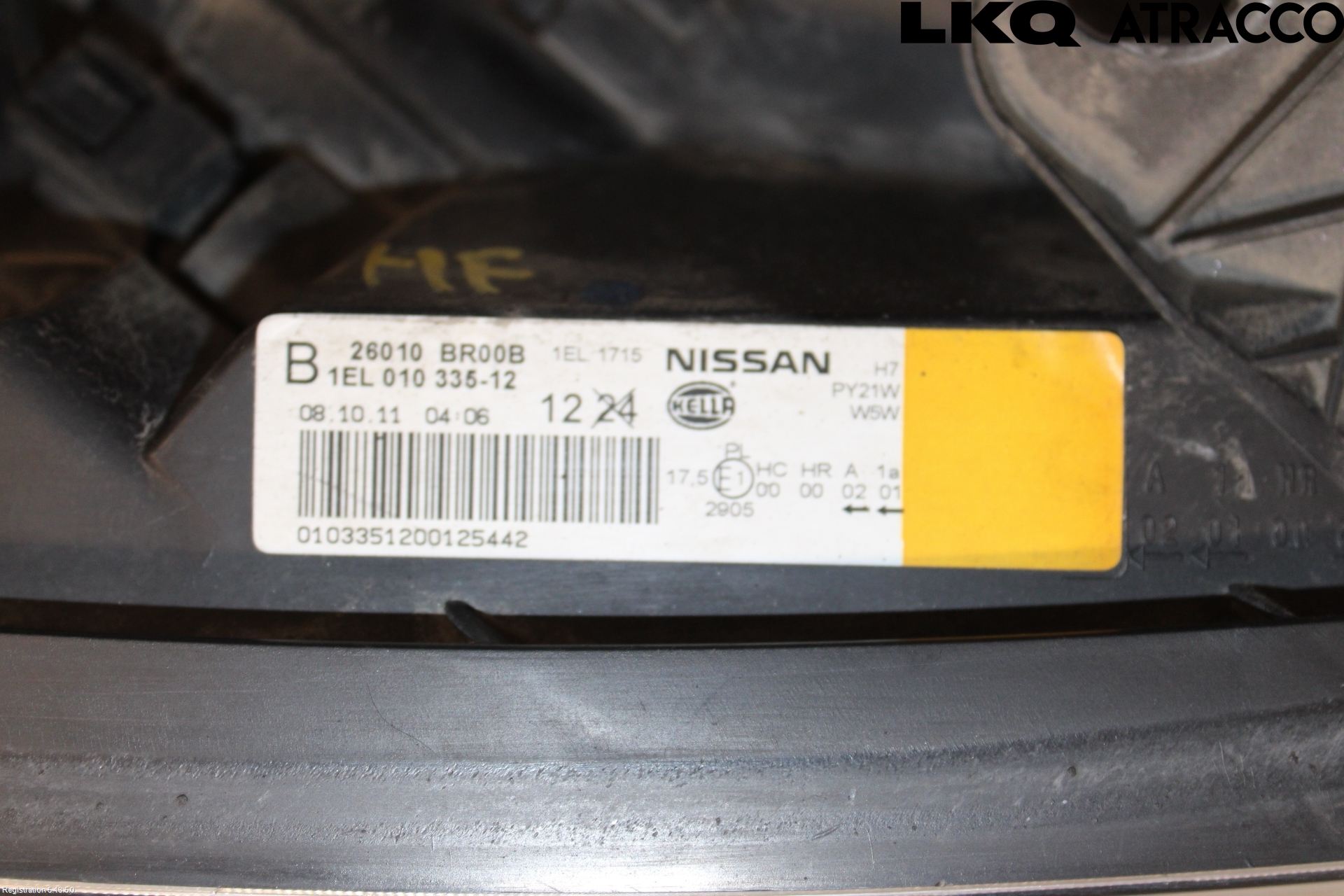 Nissan QASHQAI+2  10-14 Strålkastare Höger