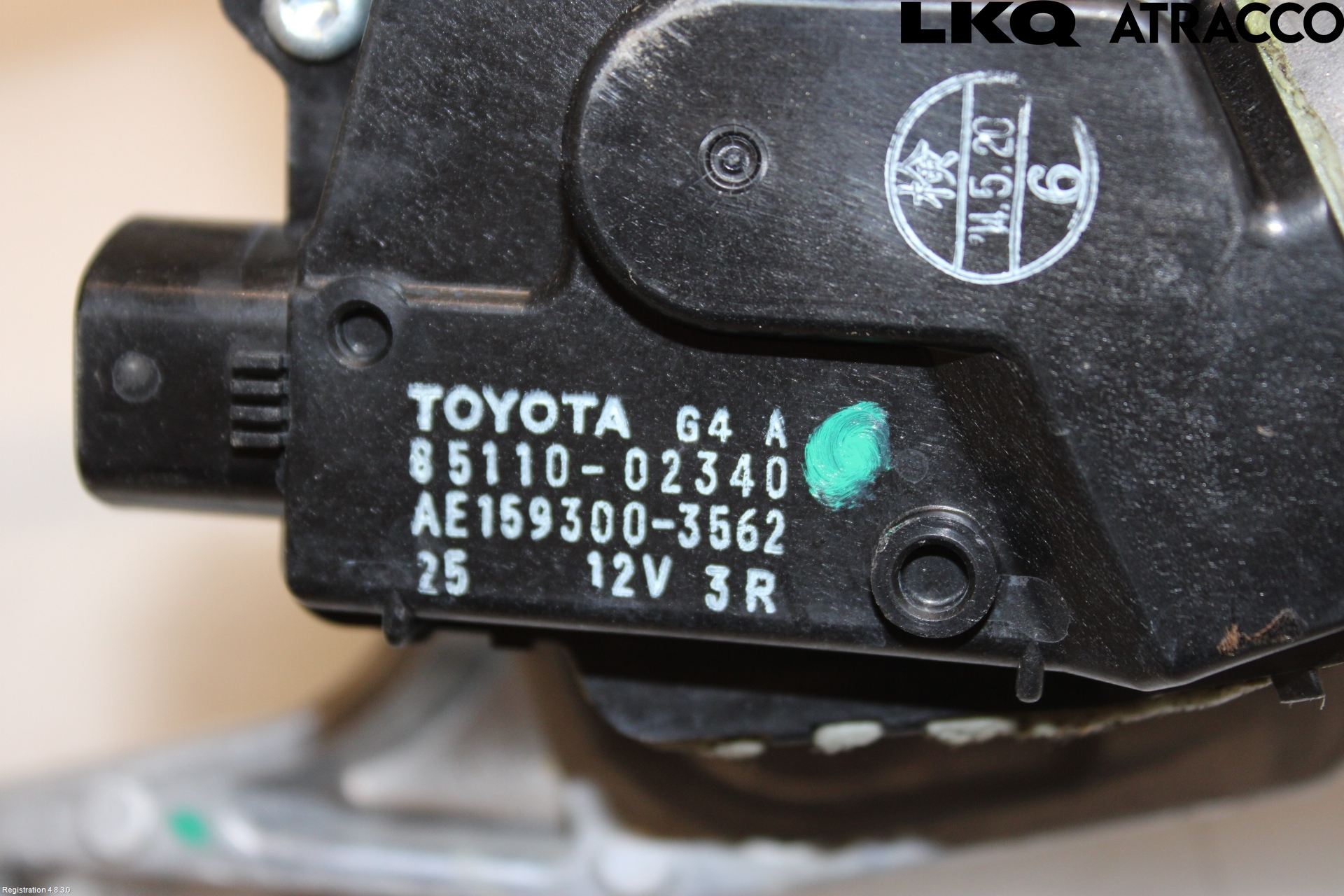 Toyota AURIS 13-19 Torkarmekanism Vindruta