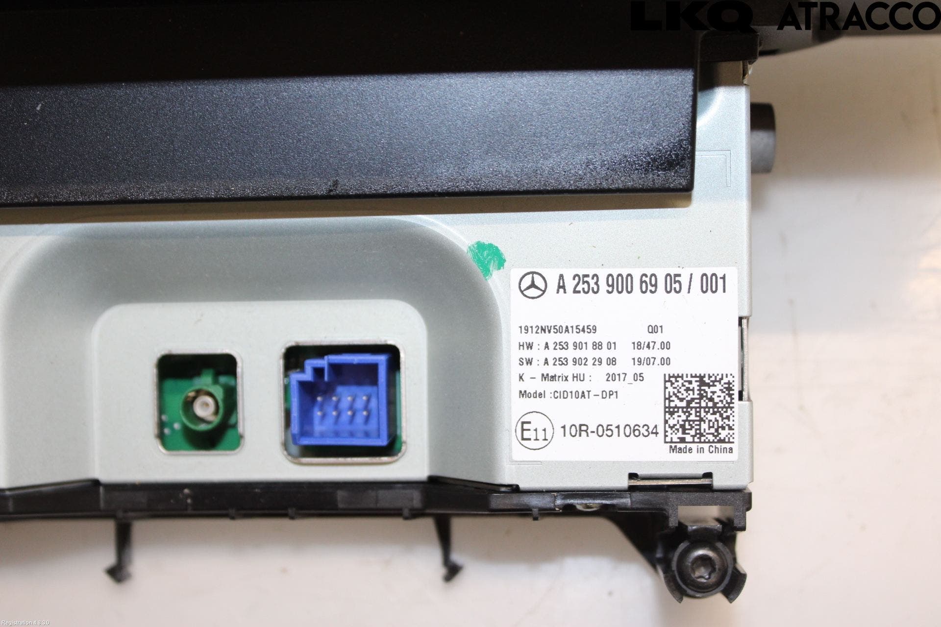 MB GLC-KLASS (X253/C253) 15-22 Bildskärm