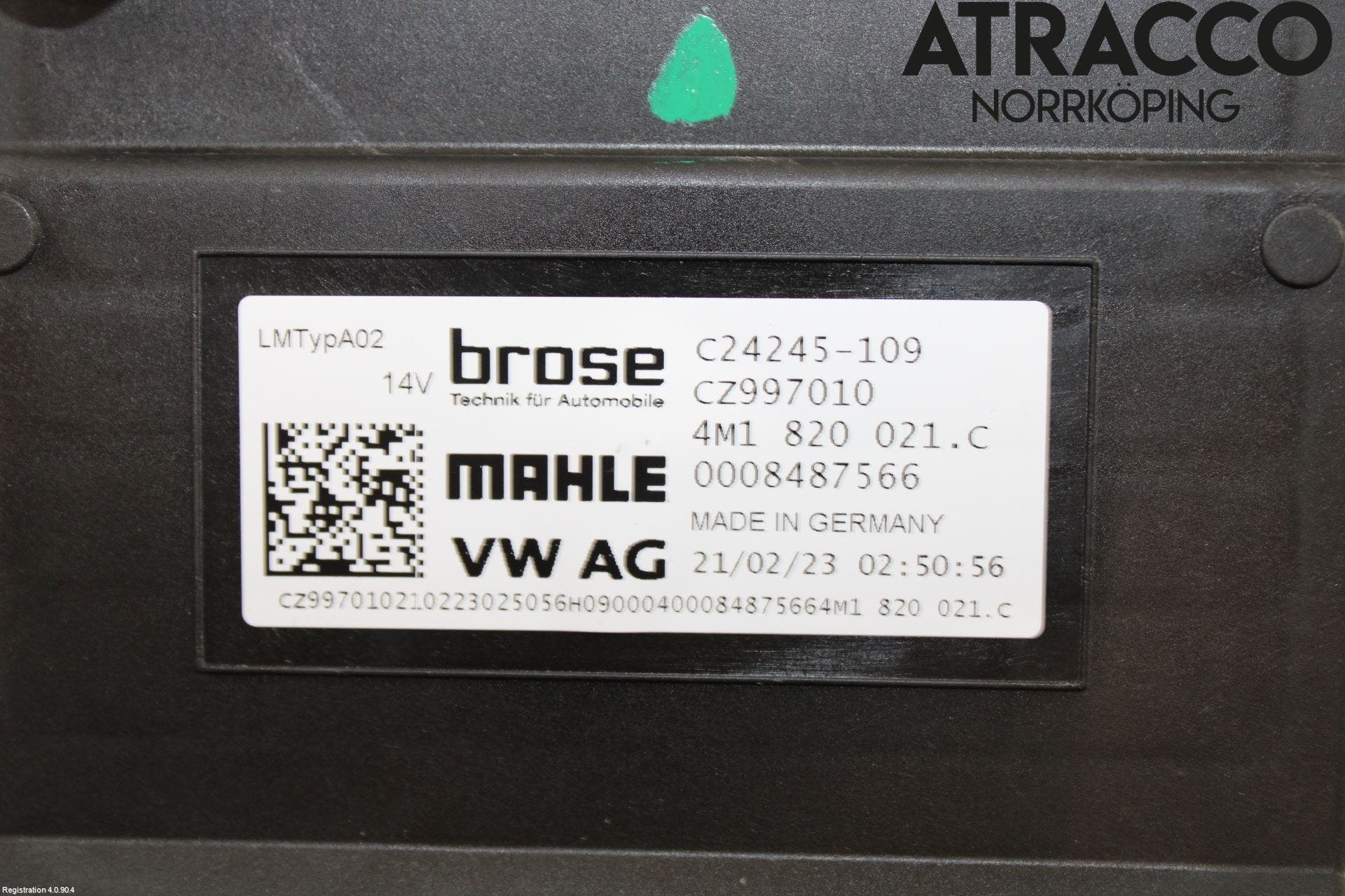 Audi A4/S4 B9 20- Värmefläkt