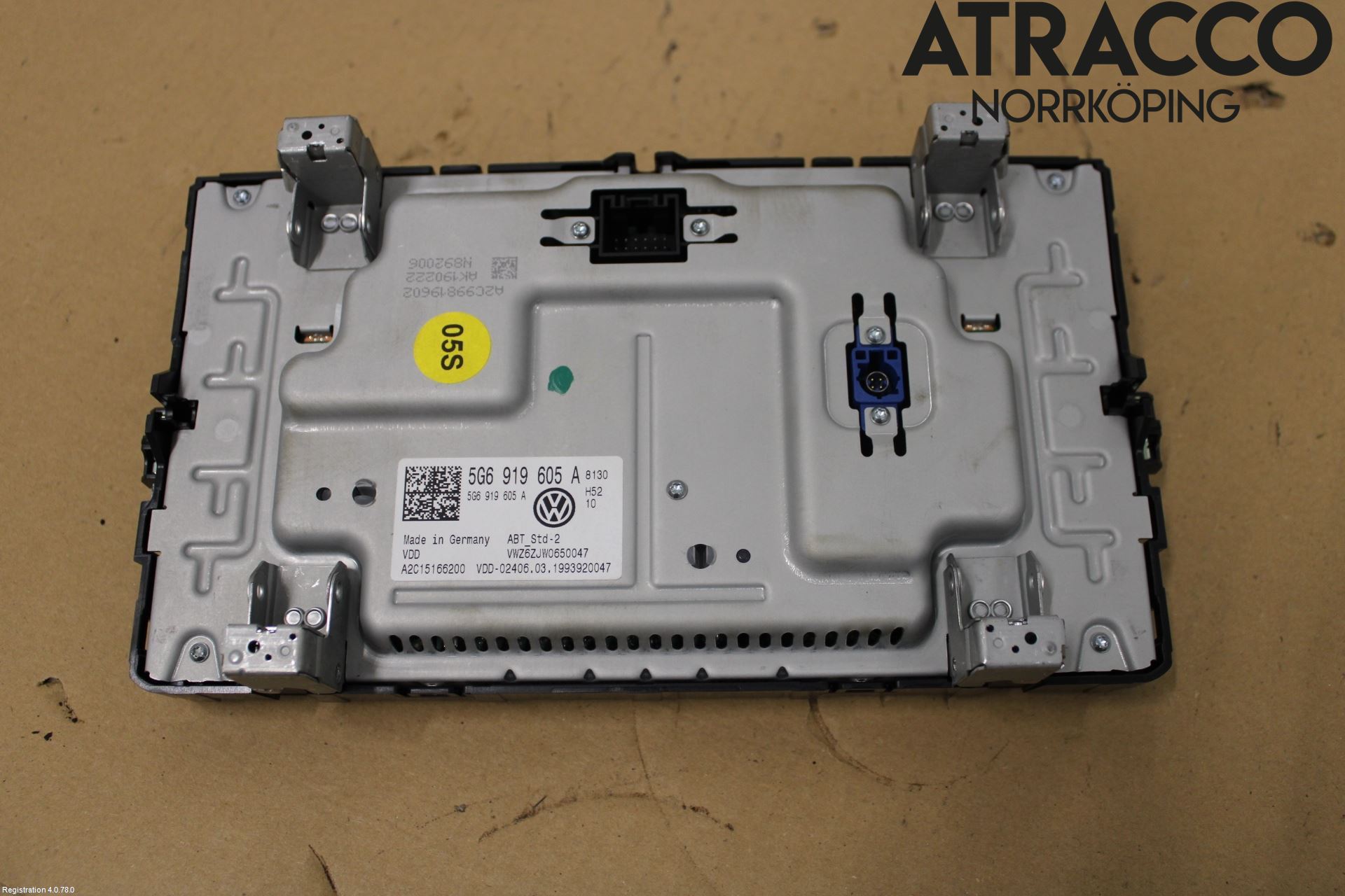 Volkswagen VW GOLF / E-GOLF VII 13-20 Multifunktionsdisplay