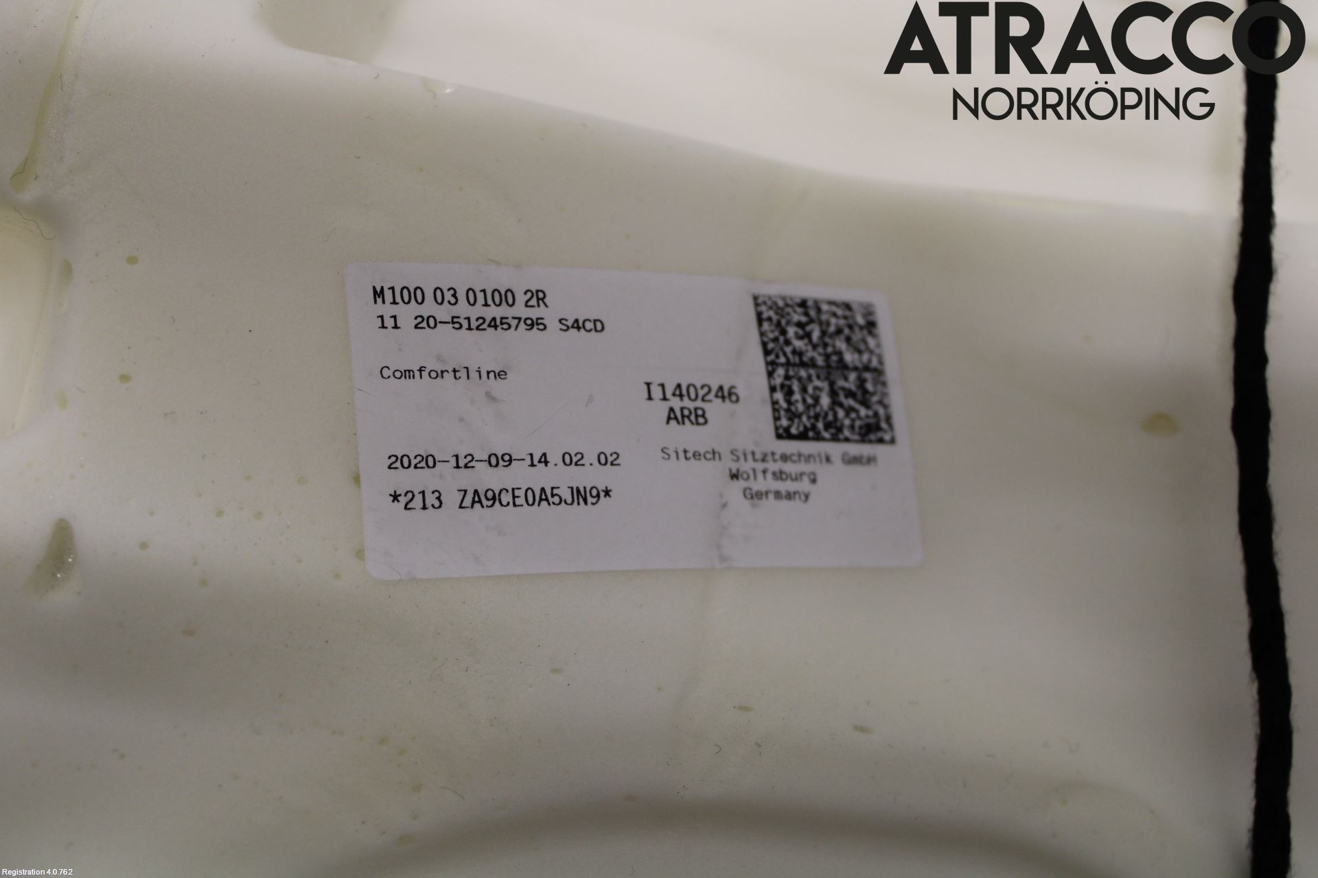 Volkswagen VW GOLF / E-GOLF VIII 20- Inredning Sittdyna Bak