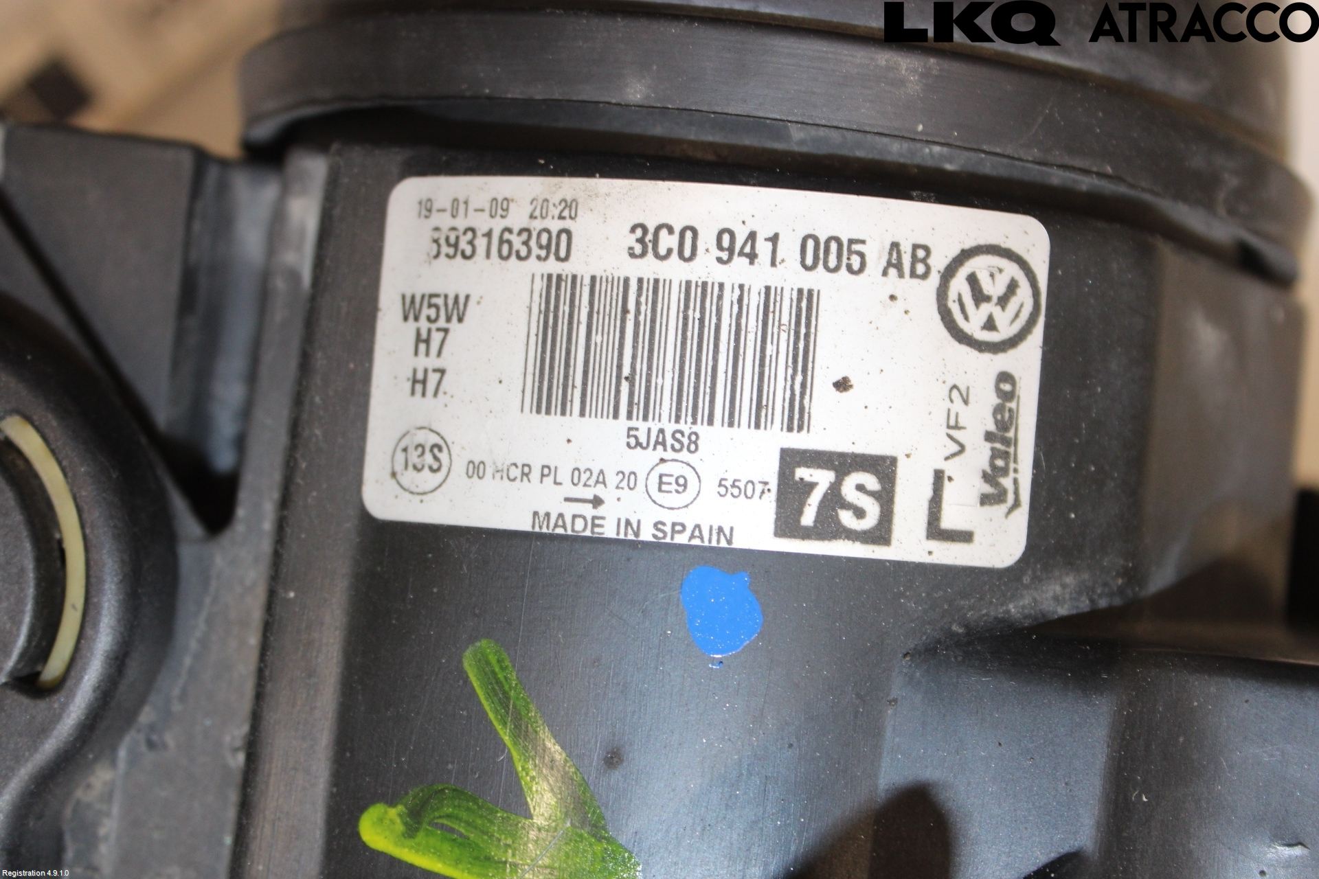 Volkswagen VW PASSAT 05-11 Strålkastare Vänster