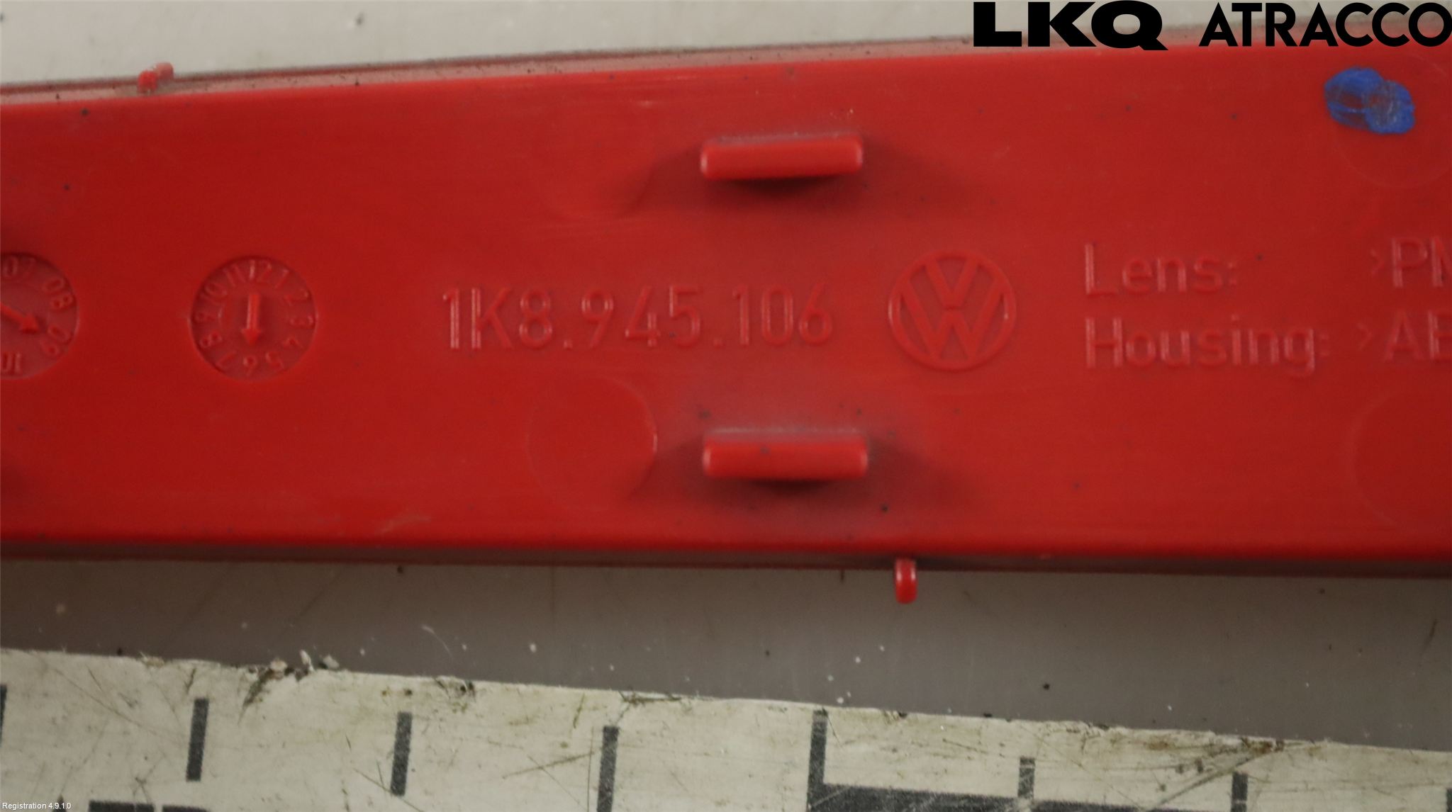 Volkswagen VW SCIROCCO 09-17 Dimljus/Reflex Bak