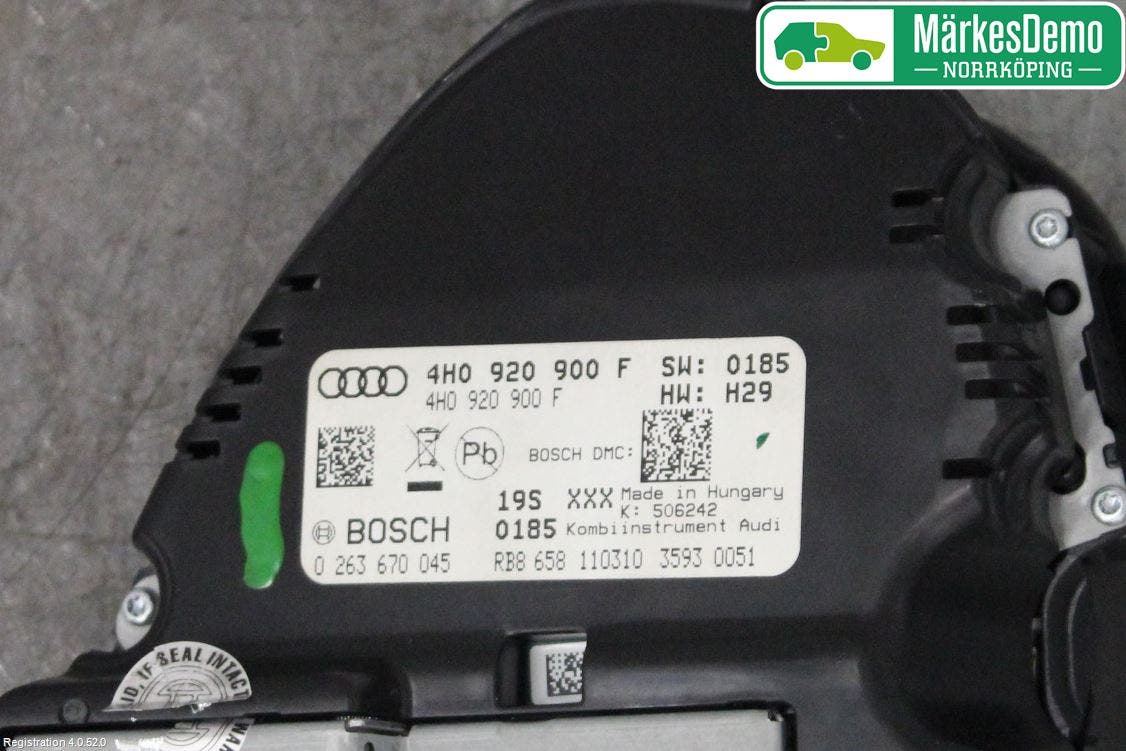 Audi A8/S8 4H 10-17 Instrument Komb