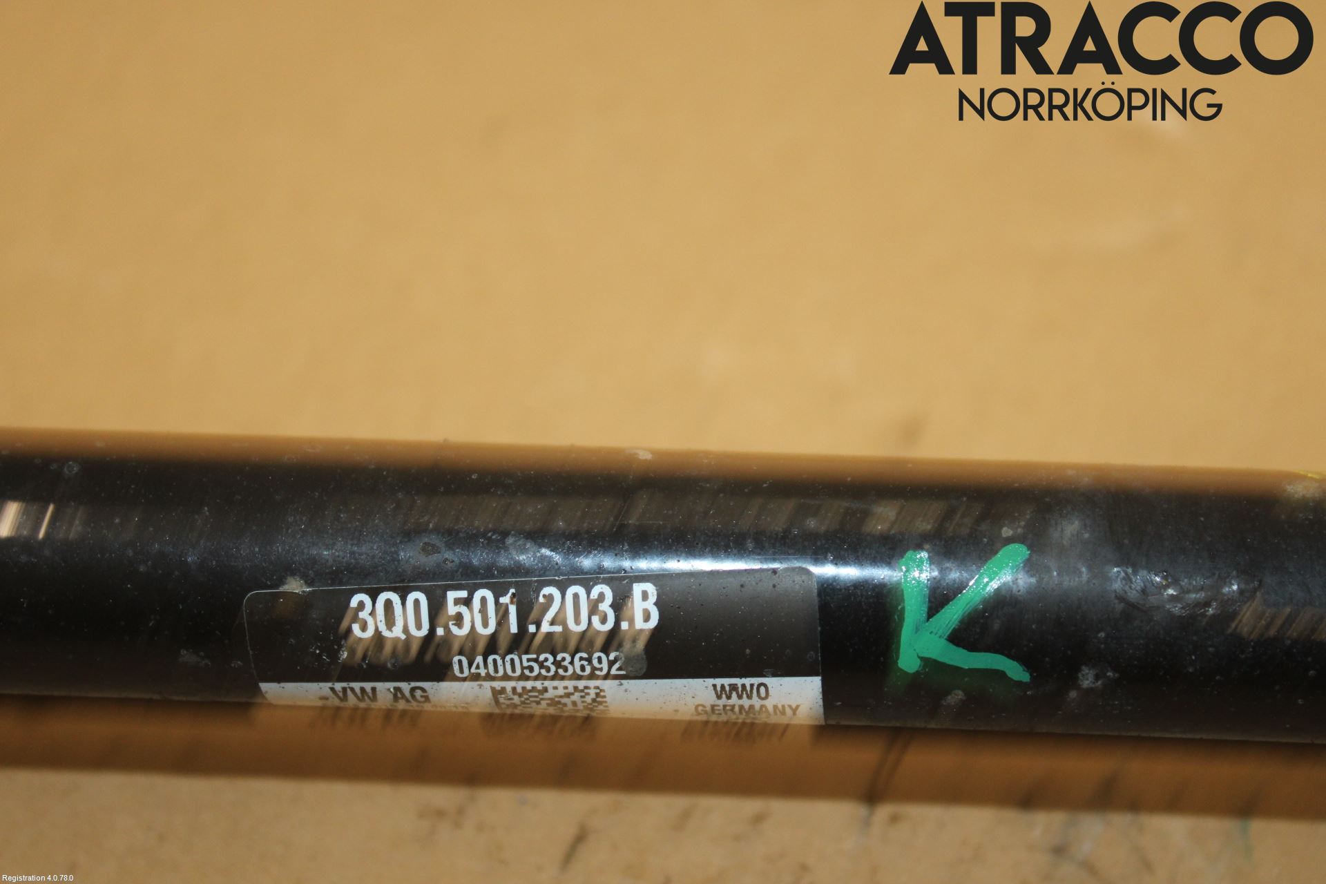 Volkswagen VW TIGUAN 16-24 Drivaxel Bak Vänster