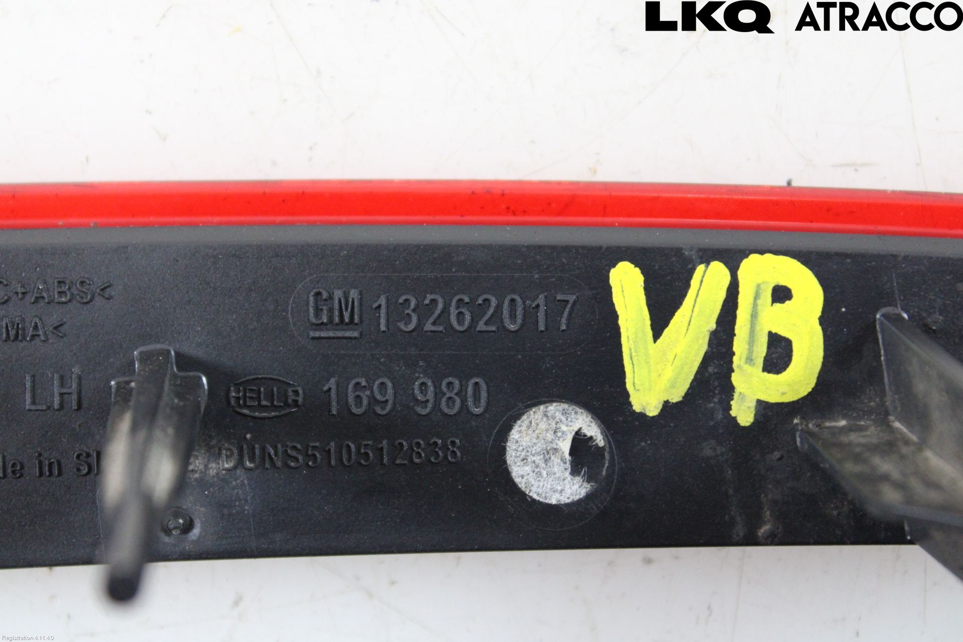 Opel ASTRA J 10-15 Dimljus/Reflex Bak