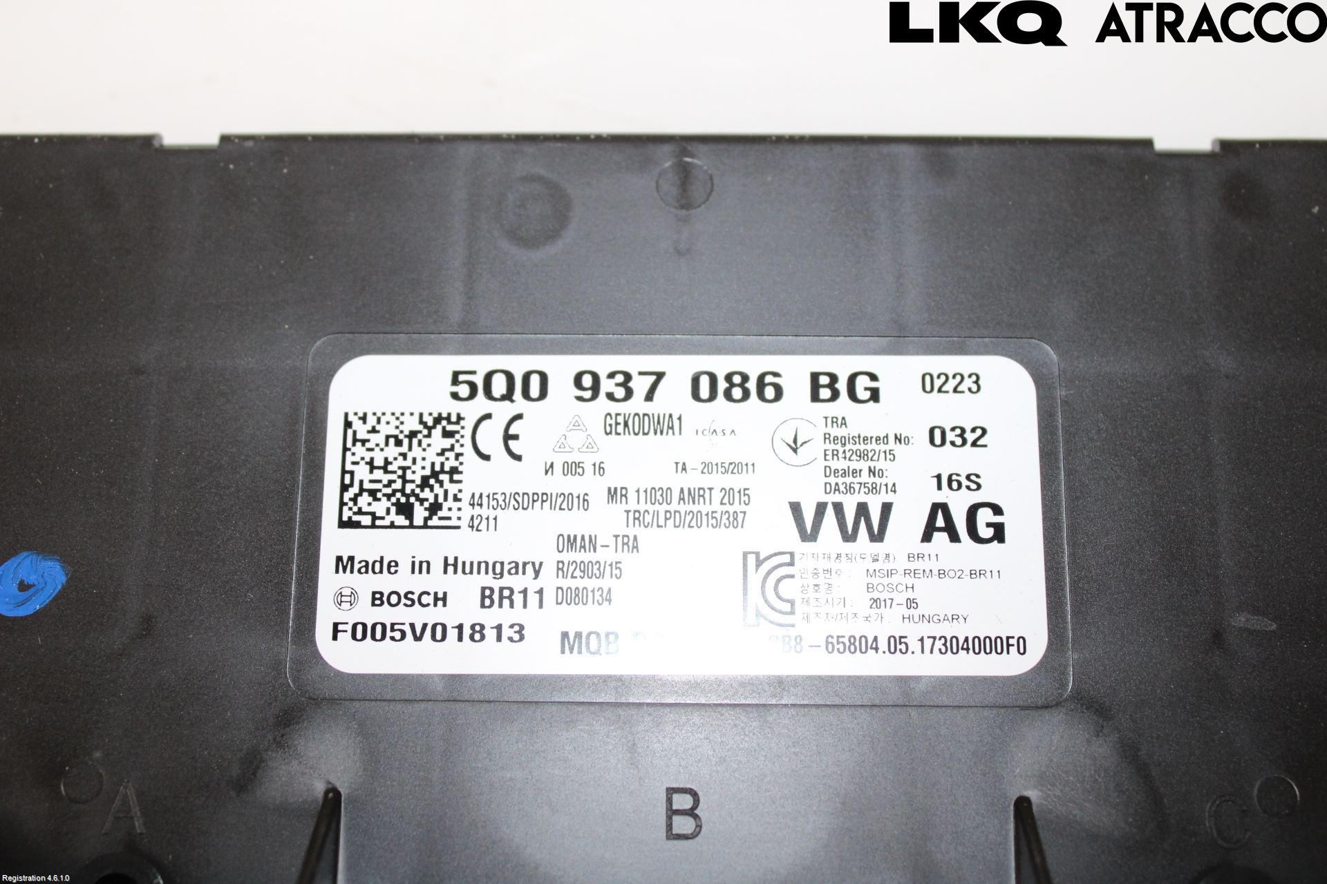 Volkswagen VW GOLF / E-GOLF VII 13-20 Komfort Styrdon