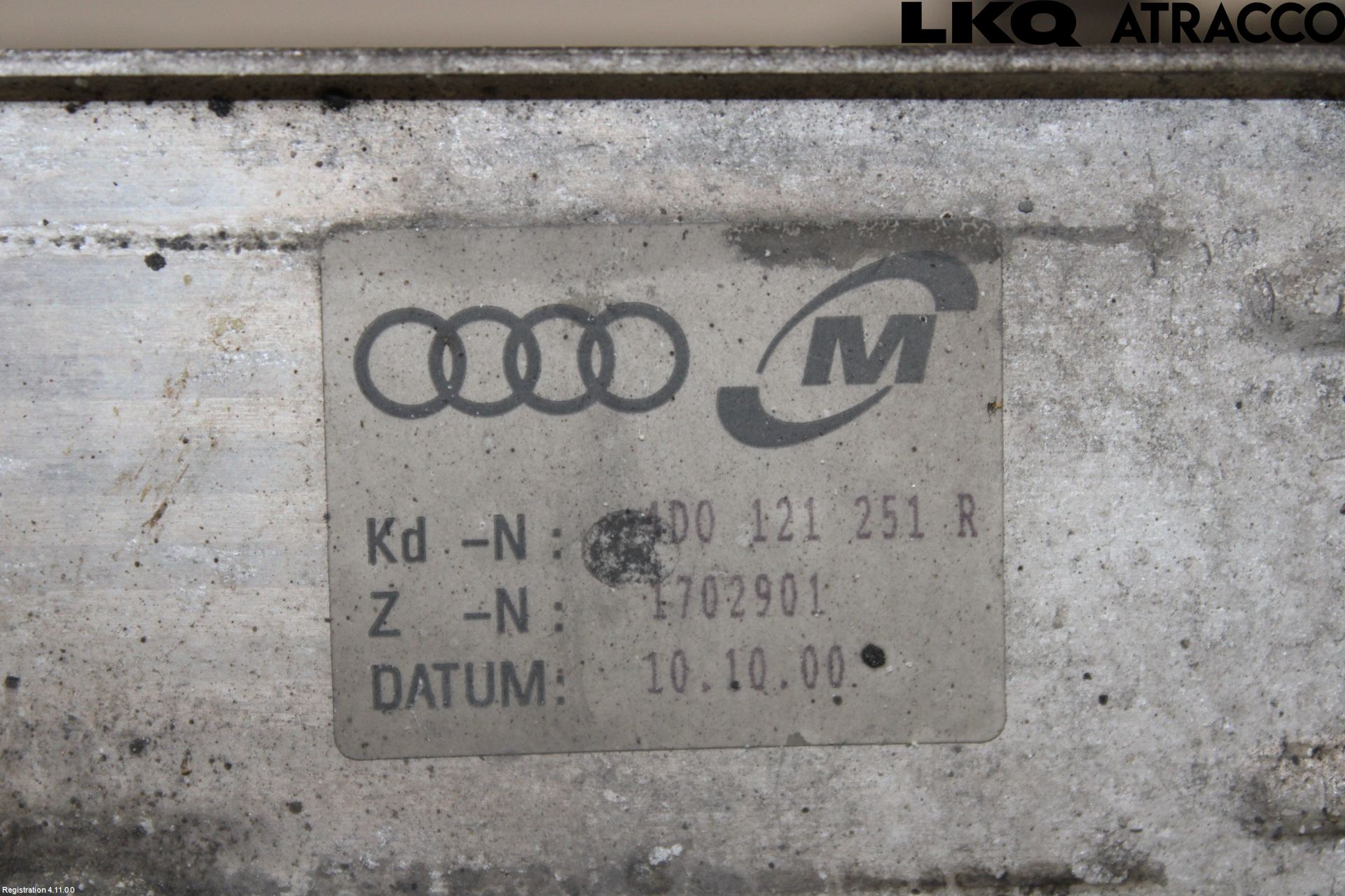 Audi A8/S8 4D 94-02 Kylare Aut