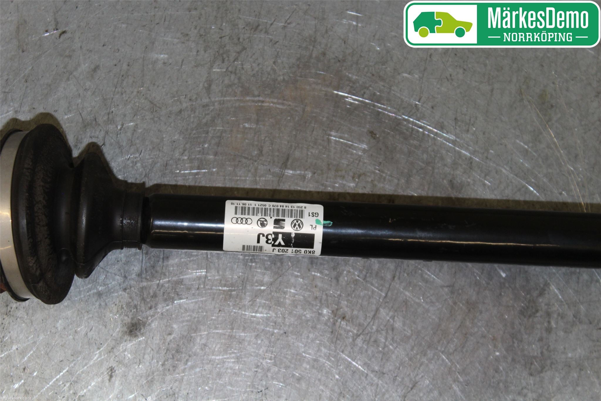 Audi A5 07-16 Drivaxel Bak Höger