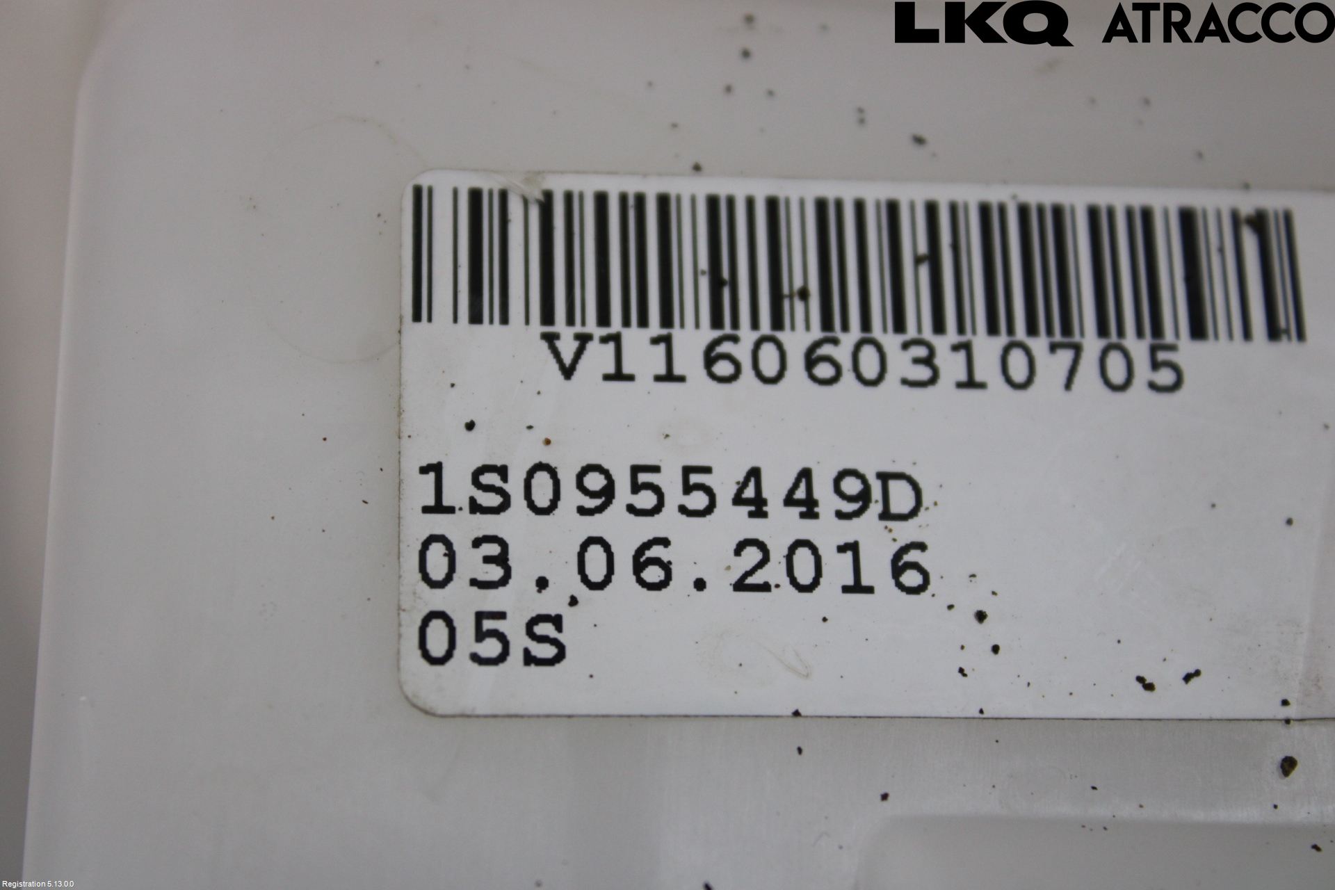 Volkswagen VW UP! / E-UP! Spolartank Vindruta