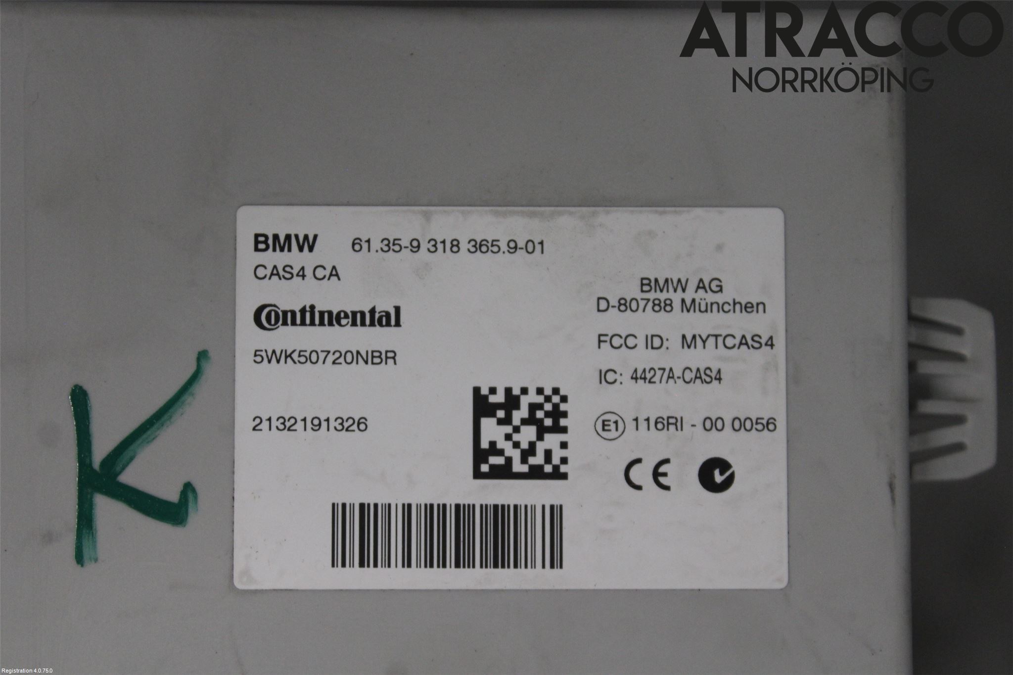 BMW 5 F10/F11/F18 09-17 Styrenhet Övrigt