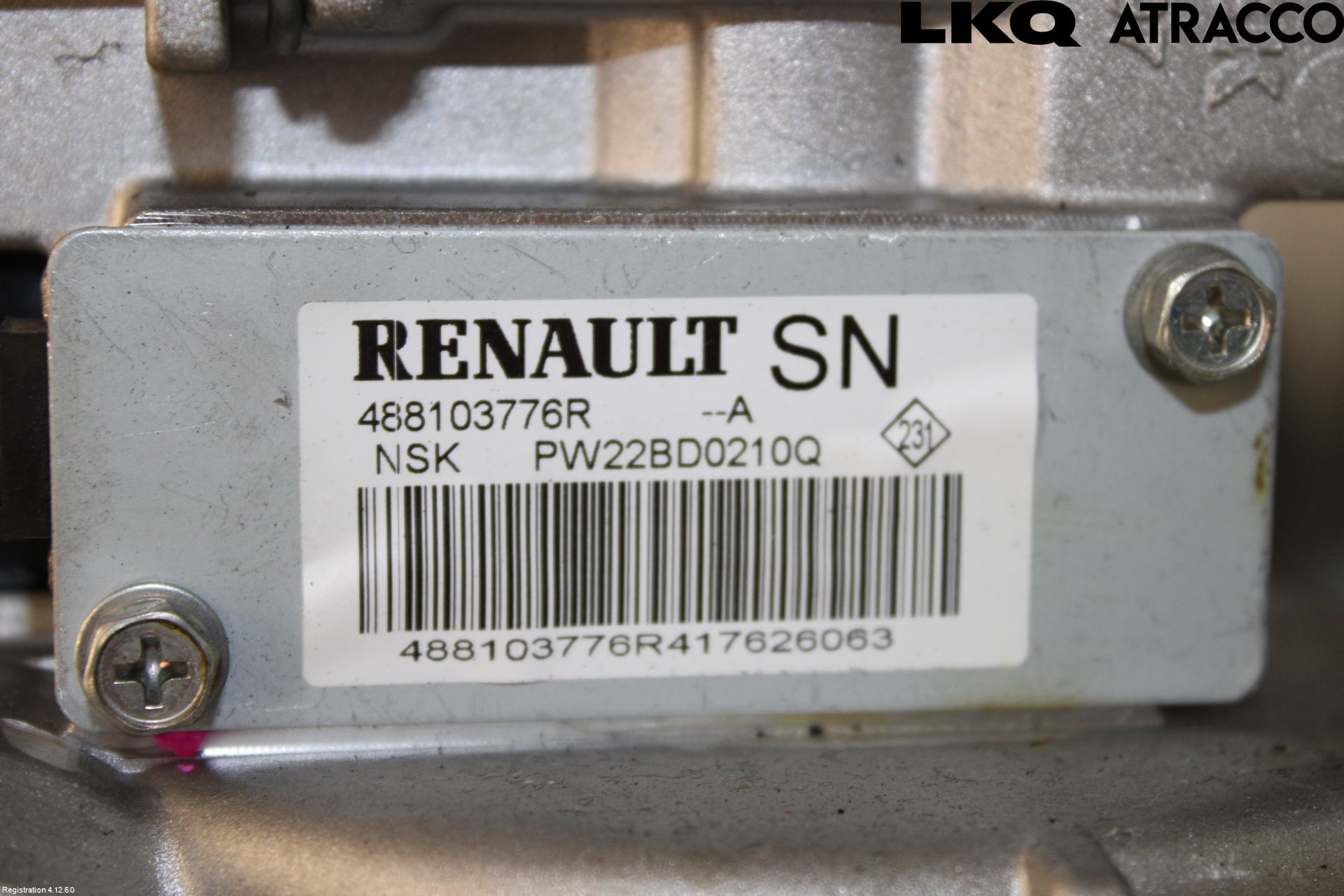 Renault ZOE/E-TECH 13- Rattaxelagg Med Inb Servo