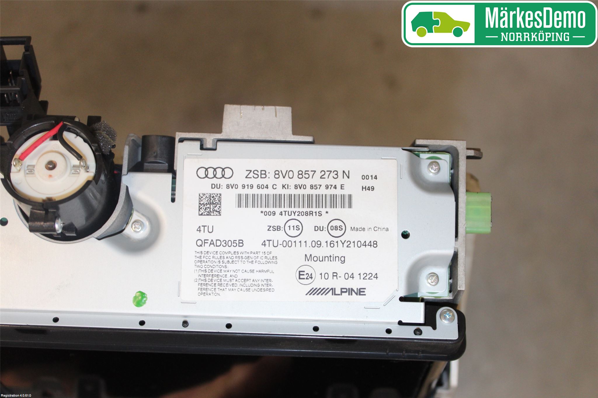 Audi A3/S3 8V 13-20 Bildskärm