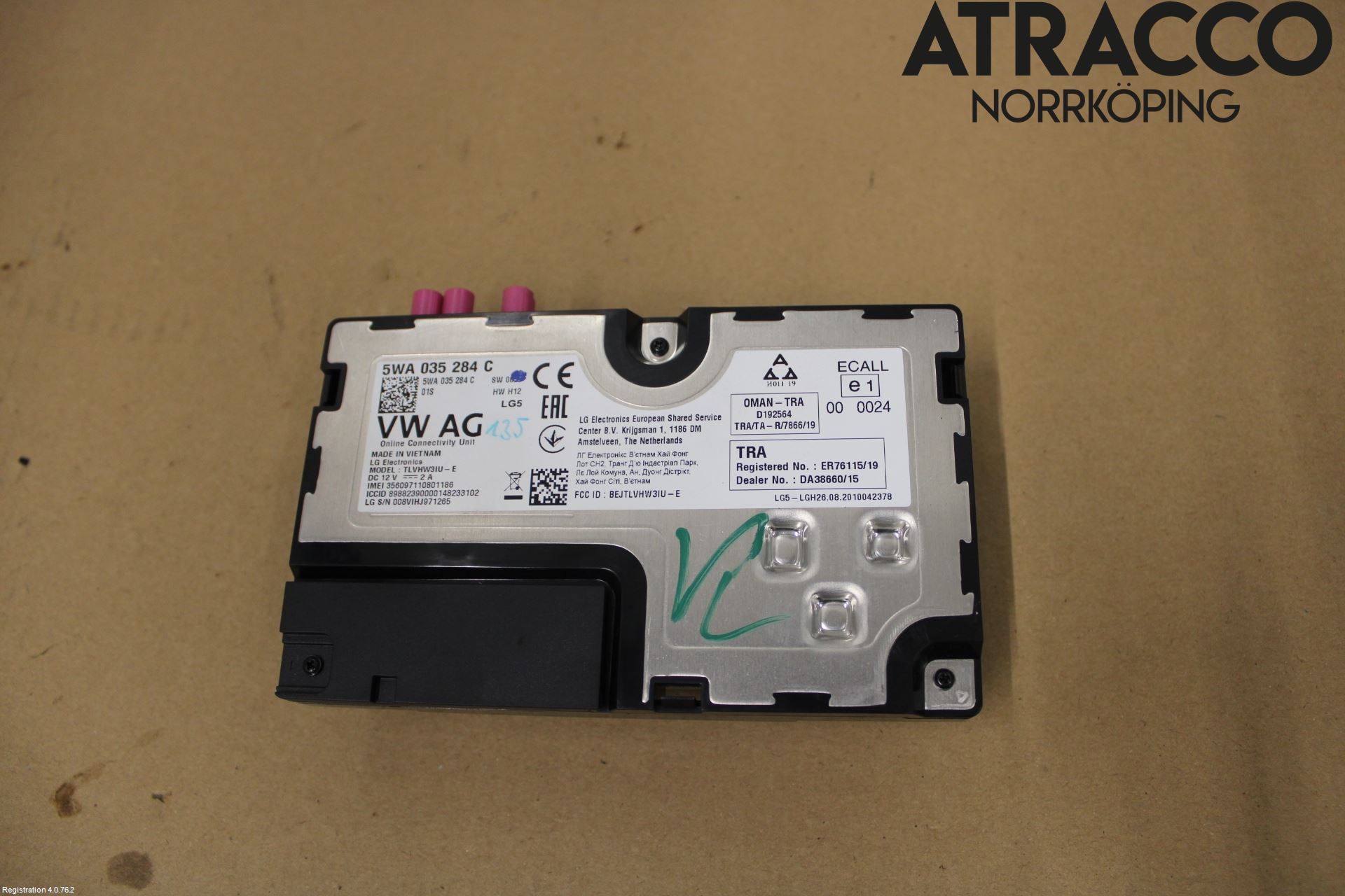 Volkswagen VW GOLF / E-GOLF VIII 20- Styrenhet Övrigt