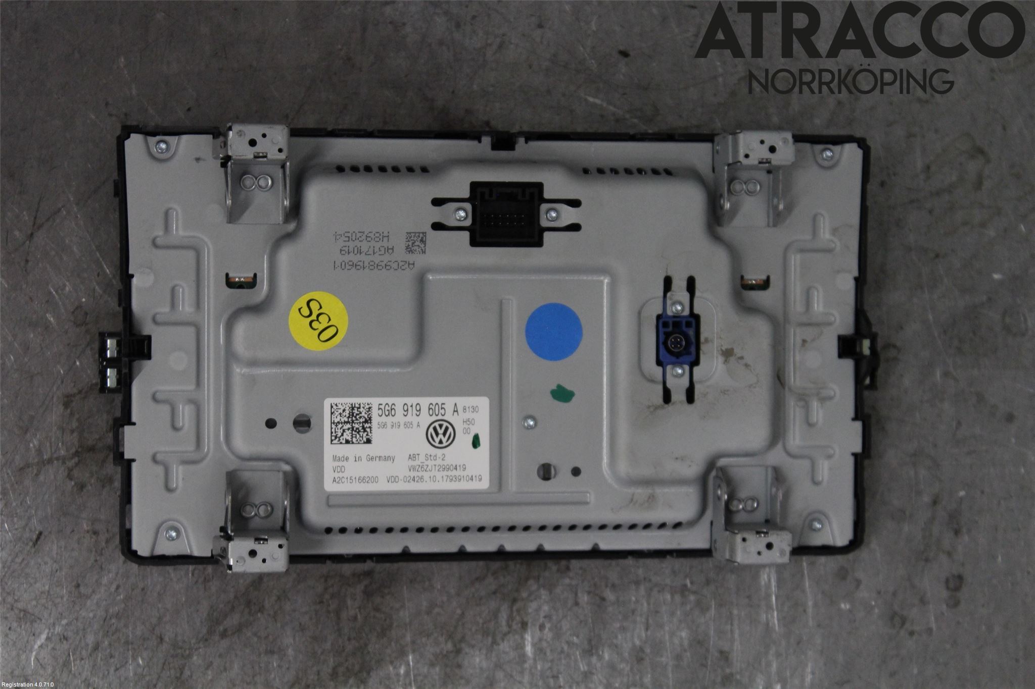 Volkswagen VW GOLF / E-GOLF VII 13-20 Multifunktionsdisplay