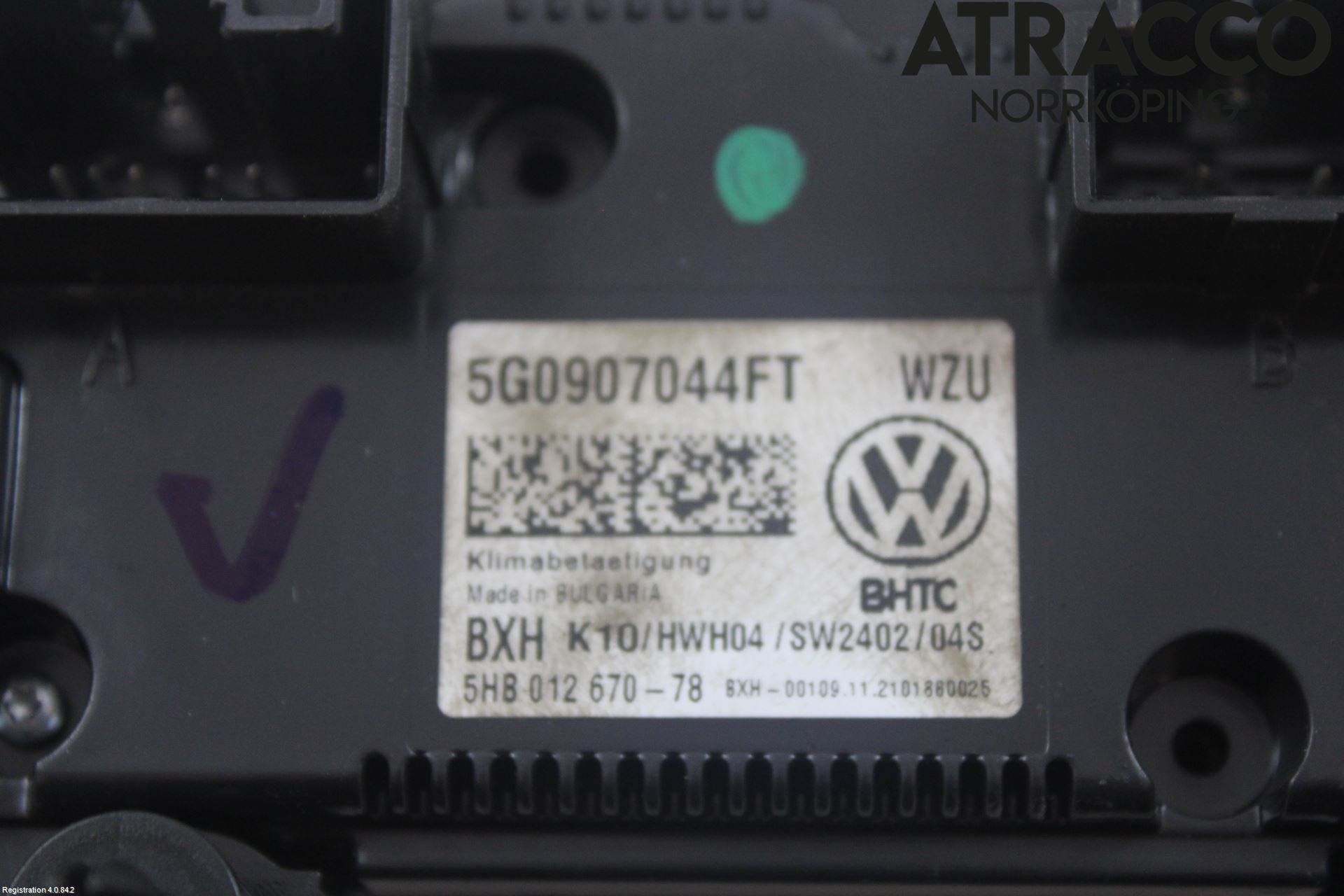 Volkswagen VW T-ROC 18- Värmereglage