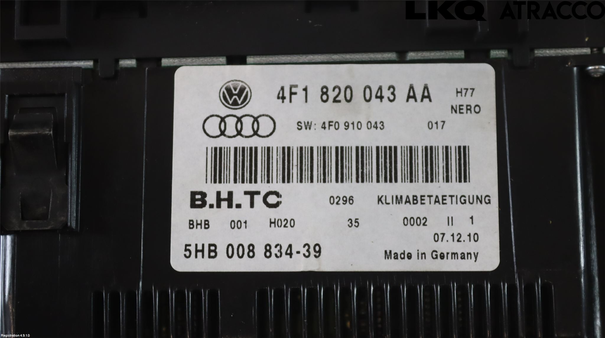 Audi A6/S6     05-11 Värmereglage