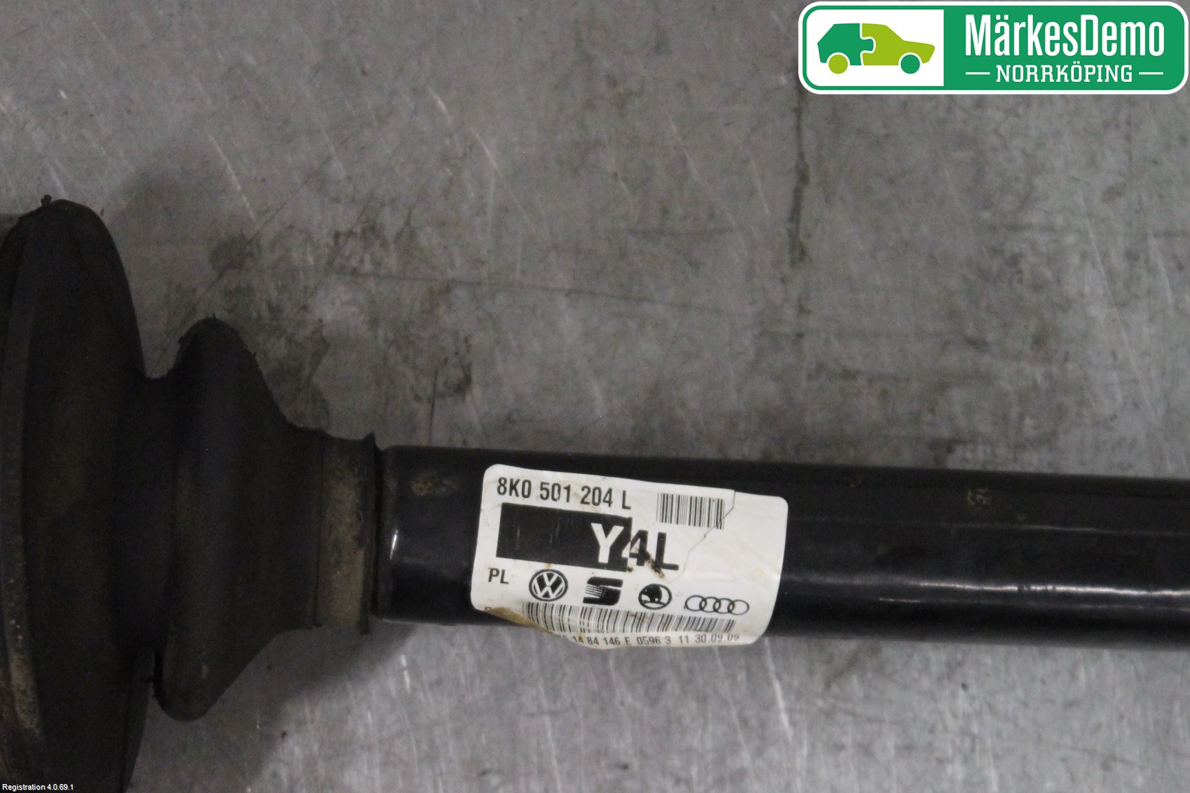 Audi A4/S4 08-11 Drivaxel Bak Höger