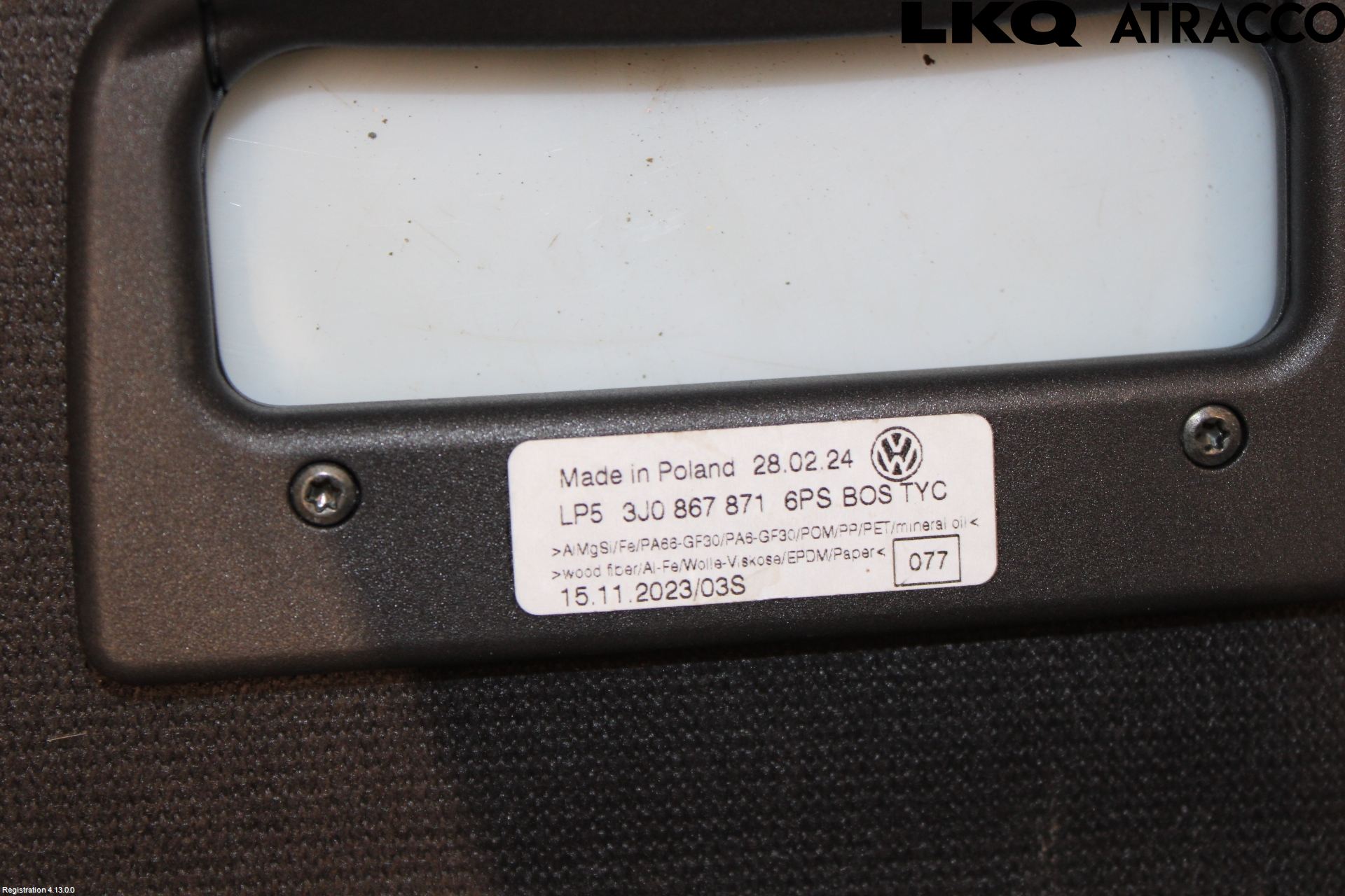 Volkswagen VW PASSAT 24- Insynskydd