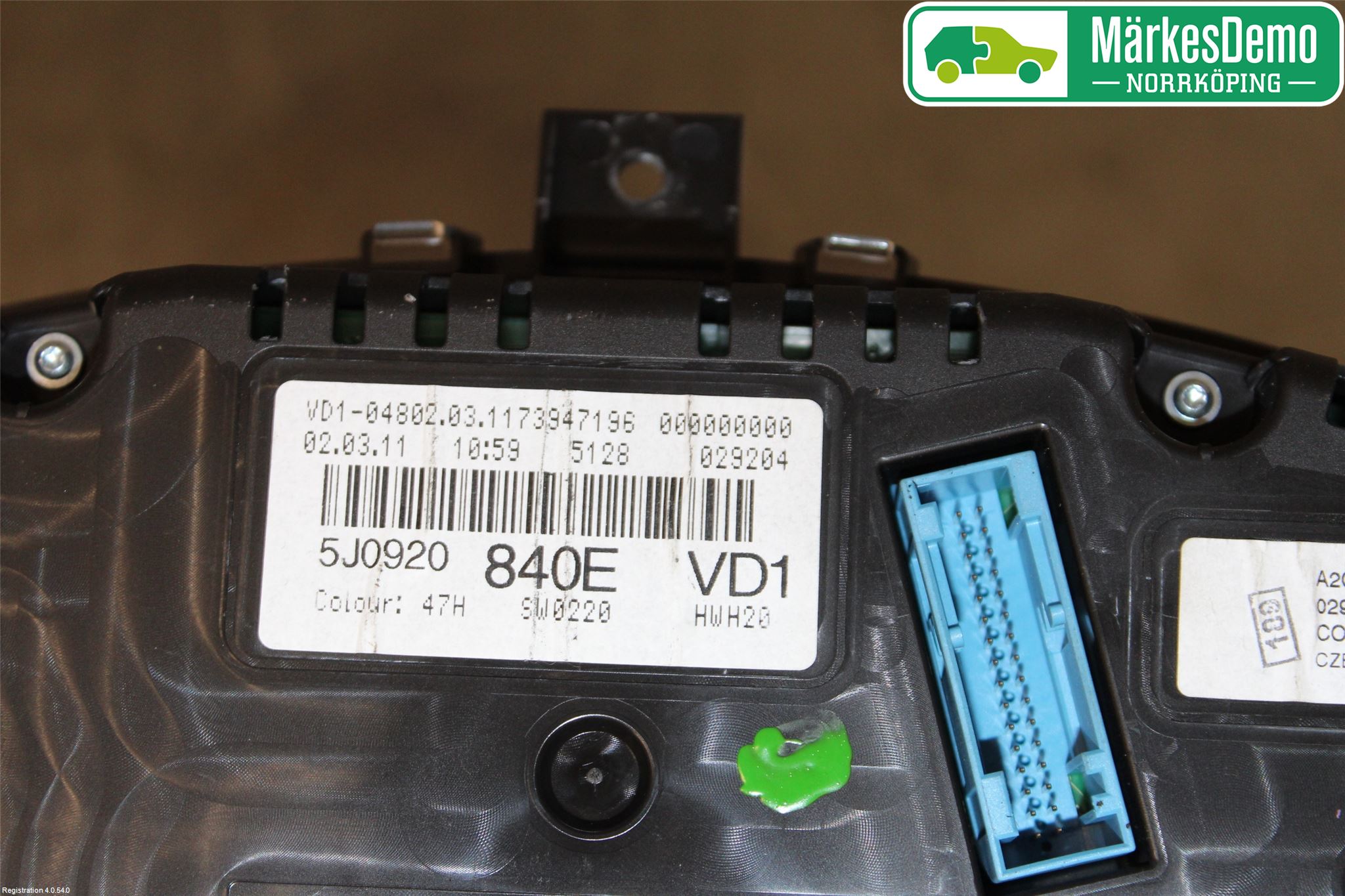 Skoda FABIA 07-14 Instrument Komb