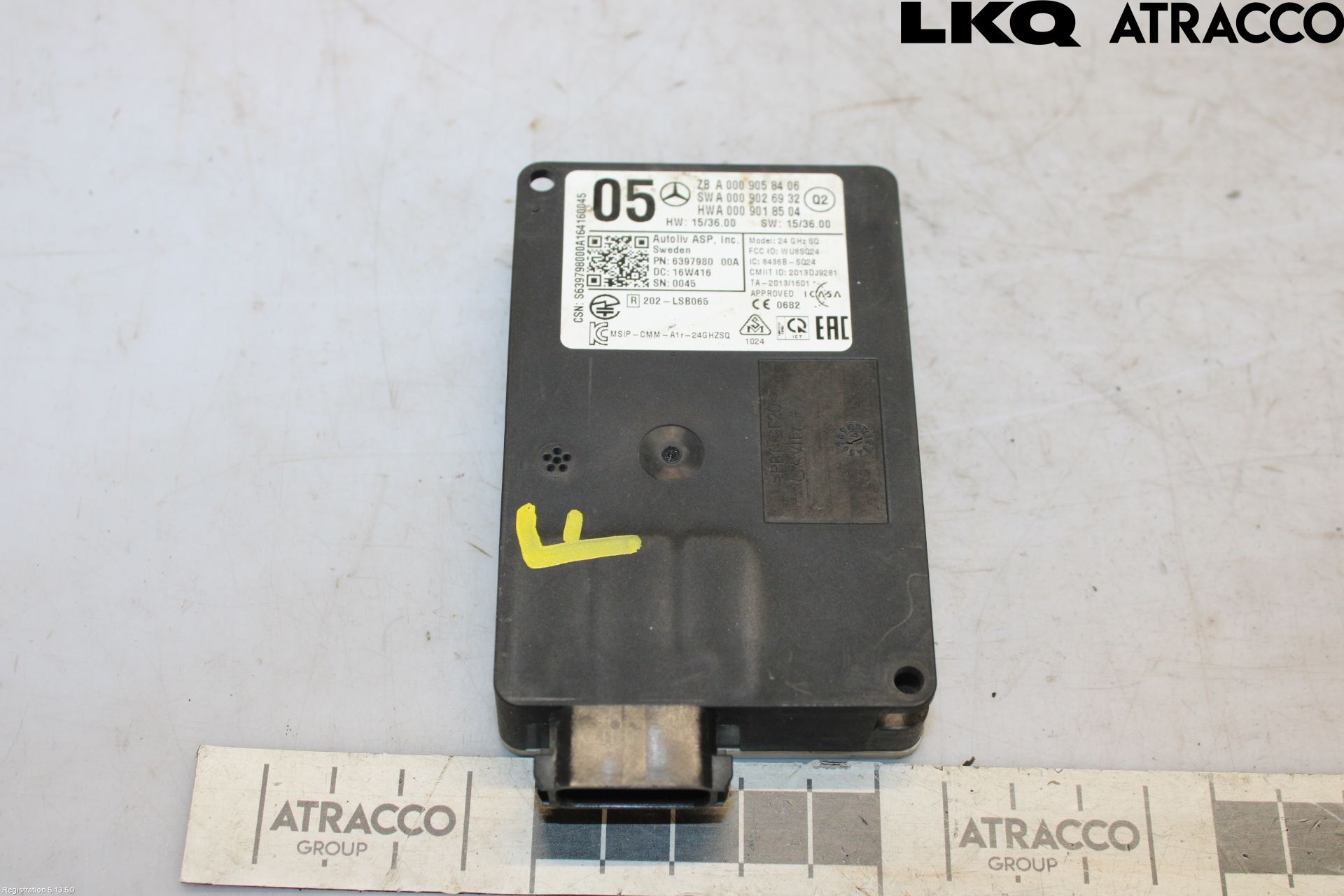 Mercedes-Benz MB B-KLASS (W246/W242) 12-19 Sensor Aktivt Kollisionsskydd