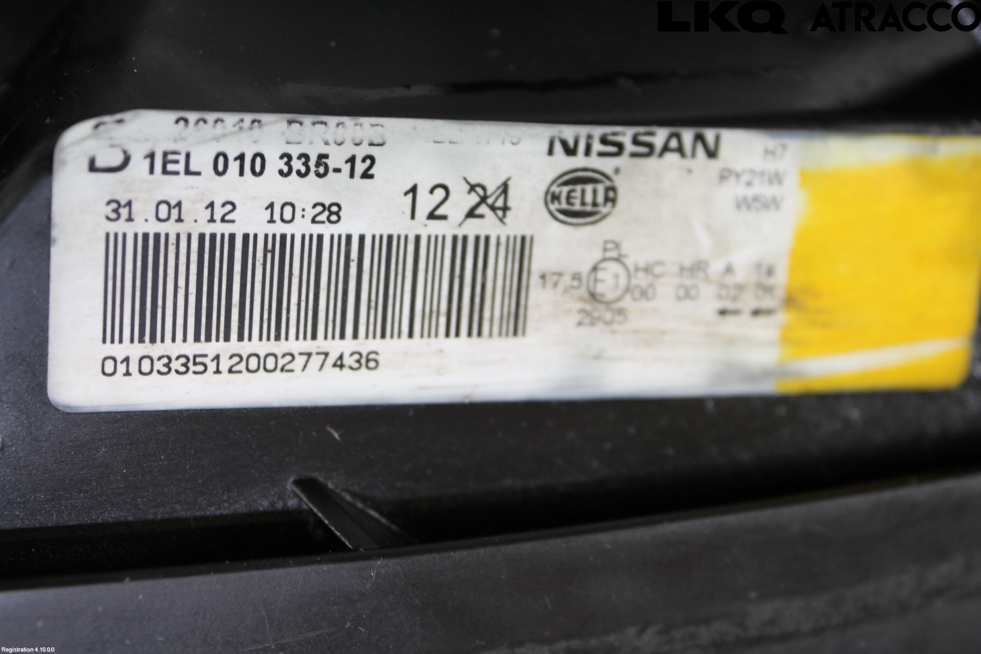 Nissan QASHQAI 10-14 Strålkastare Höger