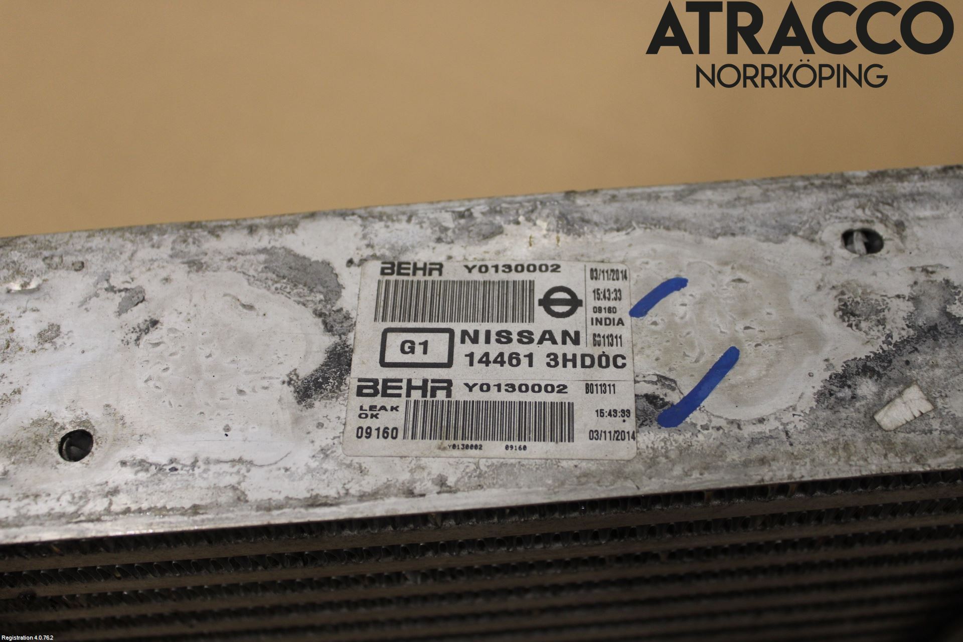 Nissan NOTE E12 14-20 Laddluft-Intercooler Kyl