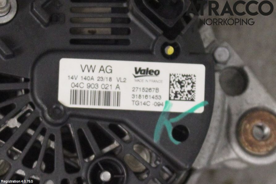 Volkswagen VW GOLF / E-GOLF VII 13-20 Generator