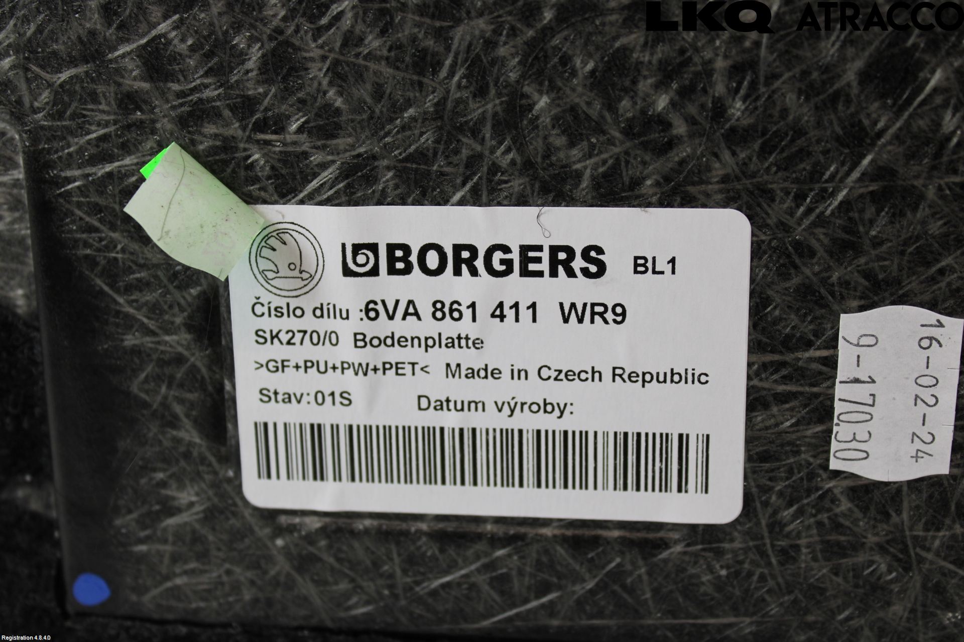 Skoda FABIA 22- Inrbagagerumklädsel-Golv