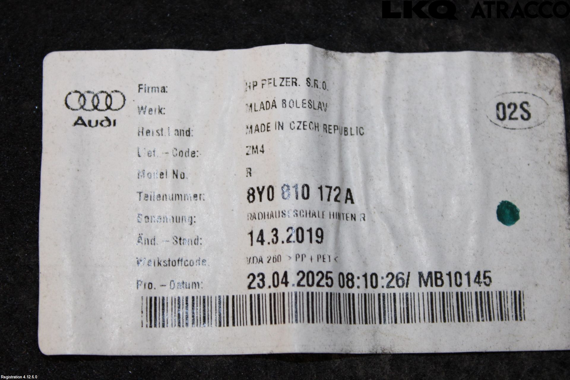 Audi A3/S3 8Y 21- Skärm Inner
