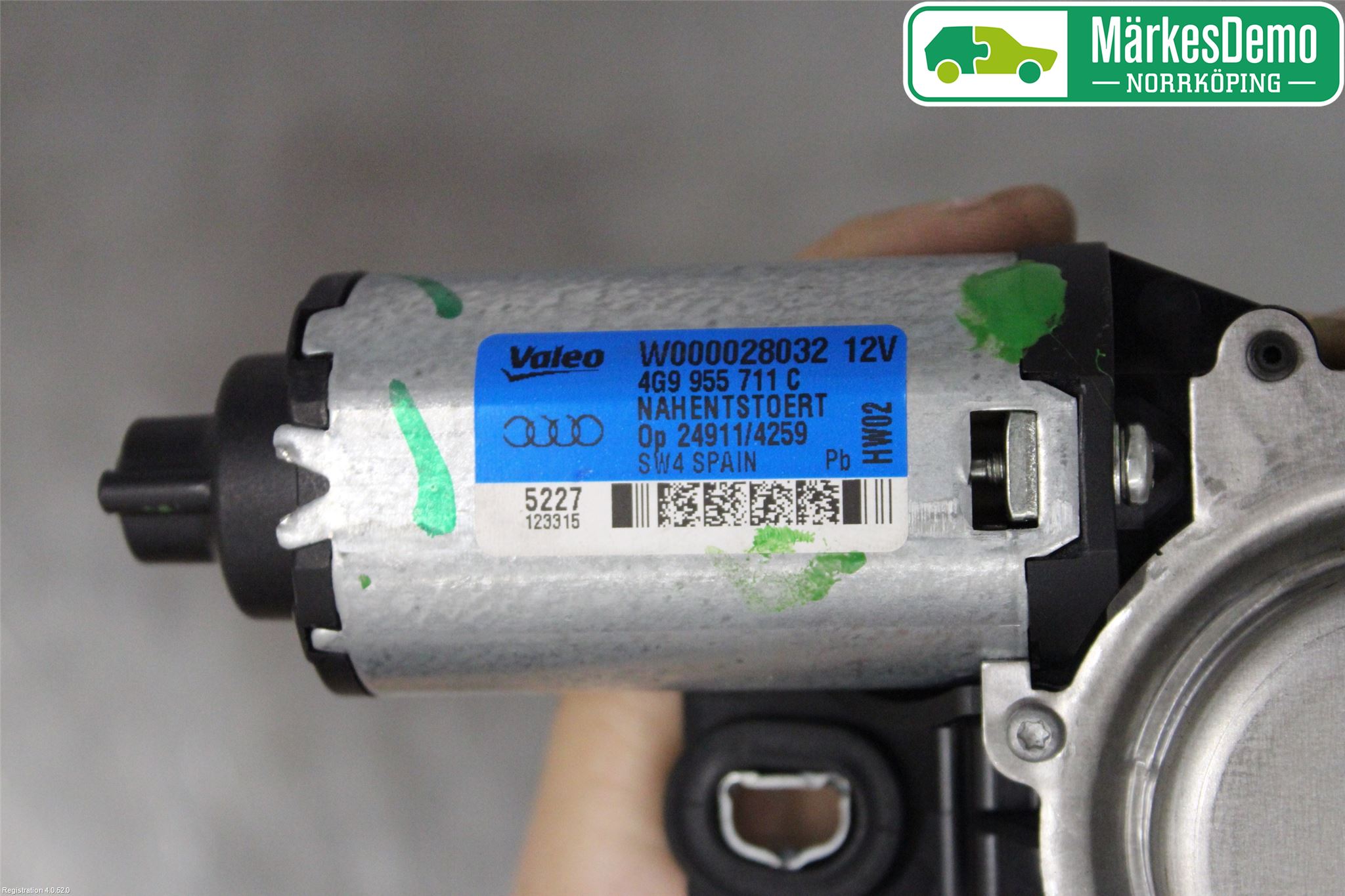 Audi A6/S6 4G 11-18 Torkarmotor Baklucka