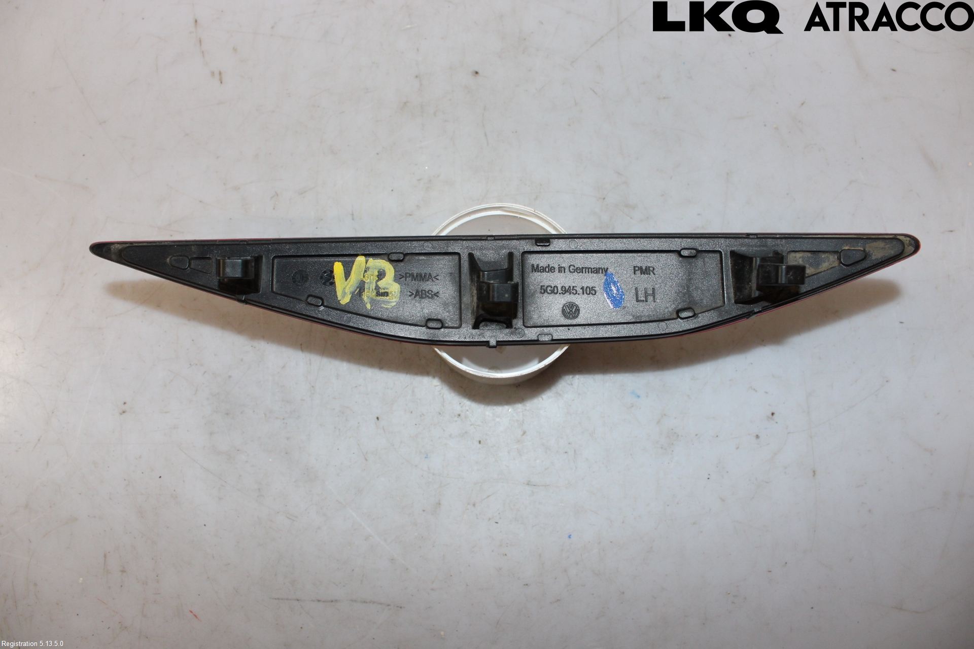 Volkswagen VW GOLF / E-GOLF VII 13-20 Dimljus/Reflex Bak