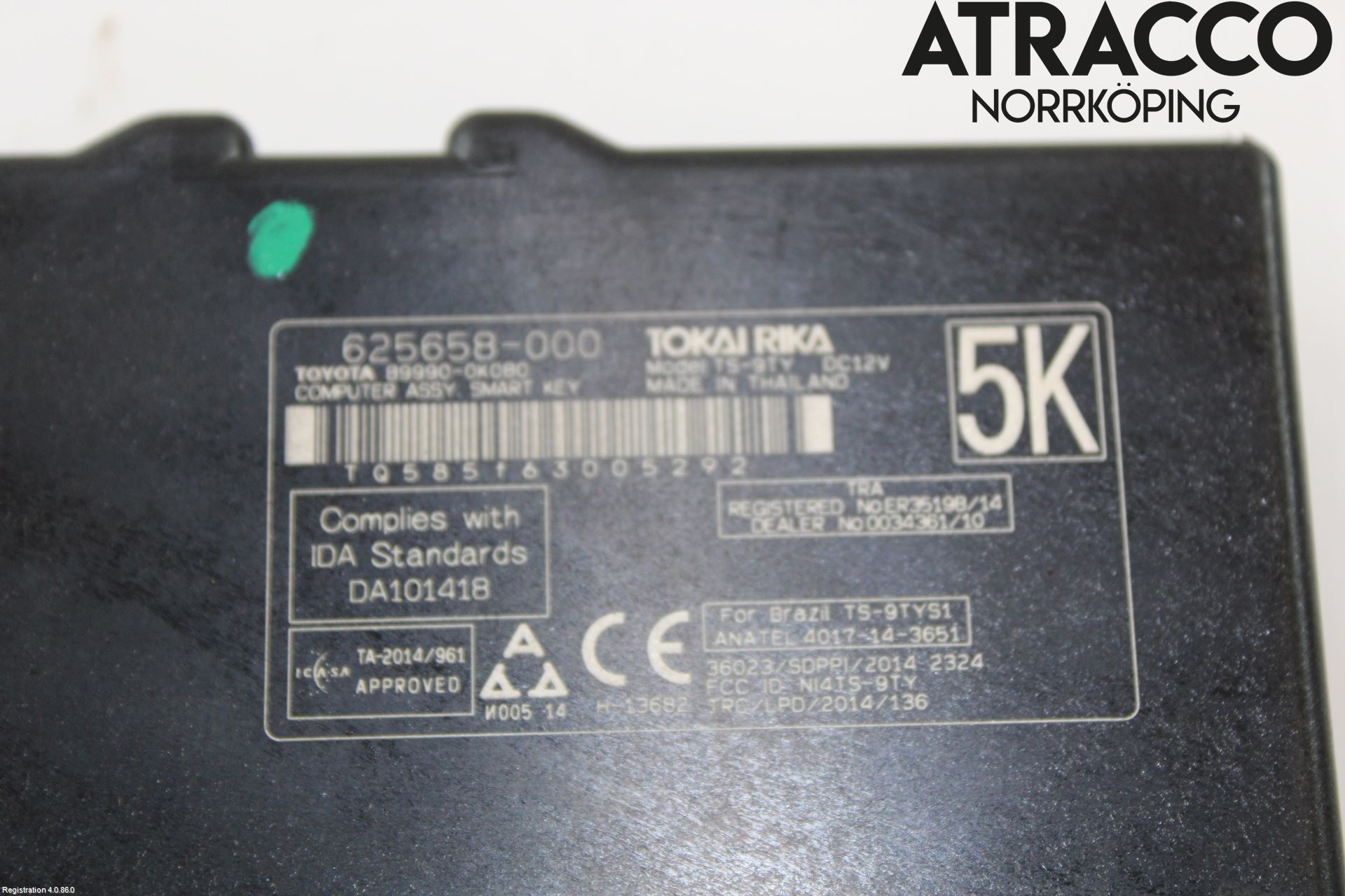 Toyota HILUX 16- Styrenhet Nyckellöst System