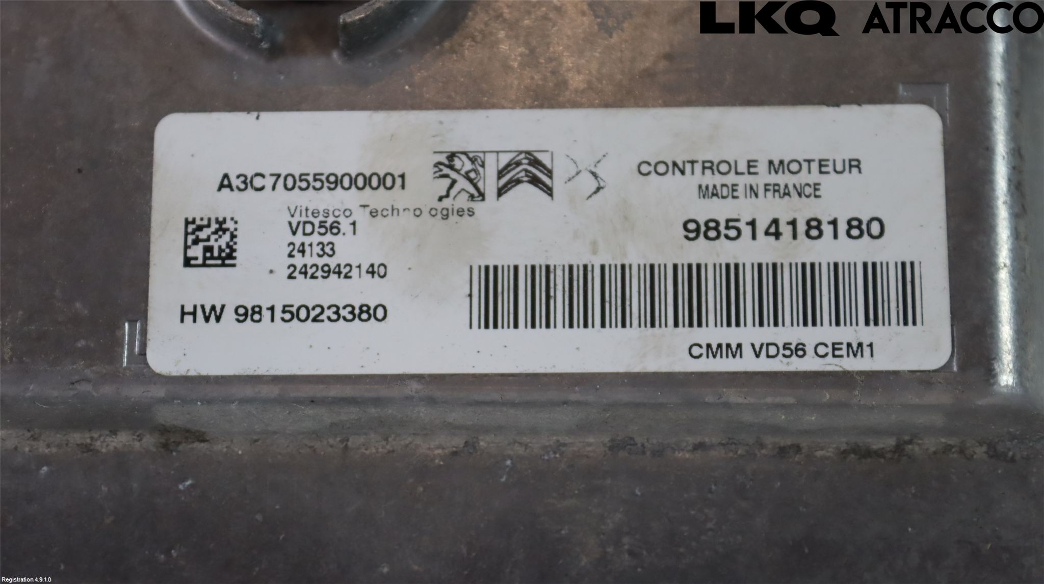 Opel MOKKA 21- Styrenhet Insprut Bensin