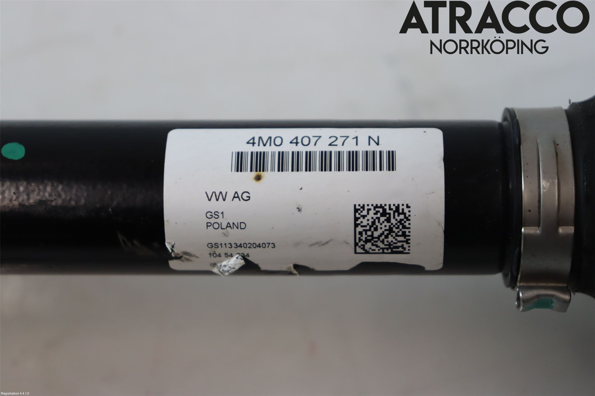 Volkswagen VW TOUAREG CR 18- Drivaxel Fram Vänster