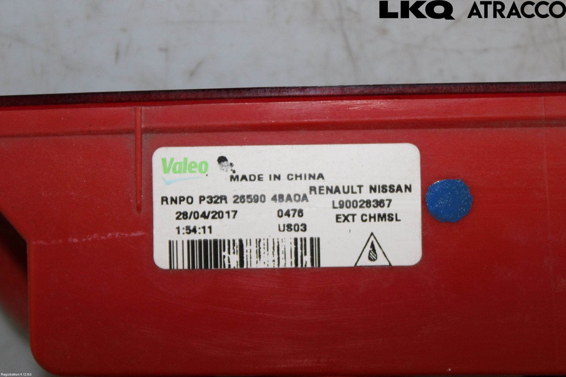 Nissan X-TRAIL 14-21 Bromsljus Bakruta
