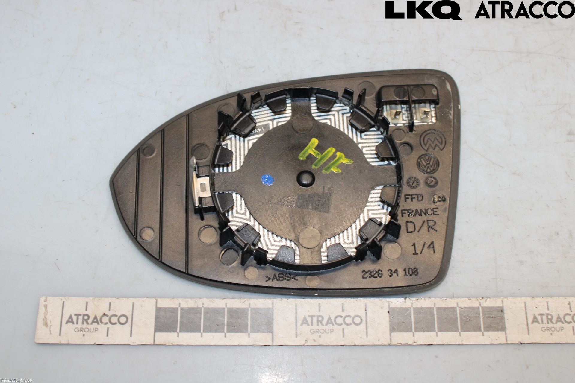 Volkswagen VW PASSAT 15-19 Spegelglas Hö