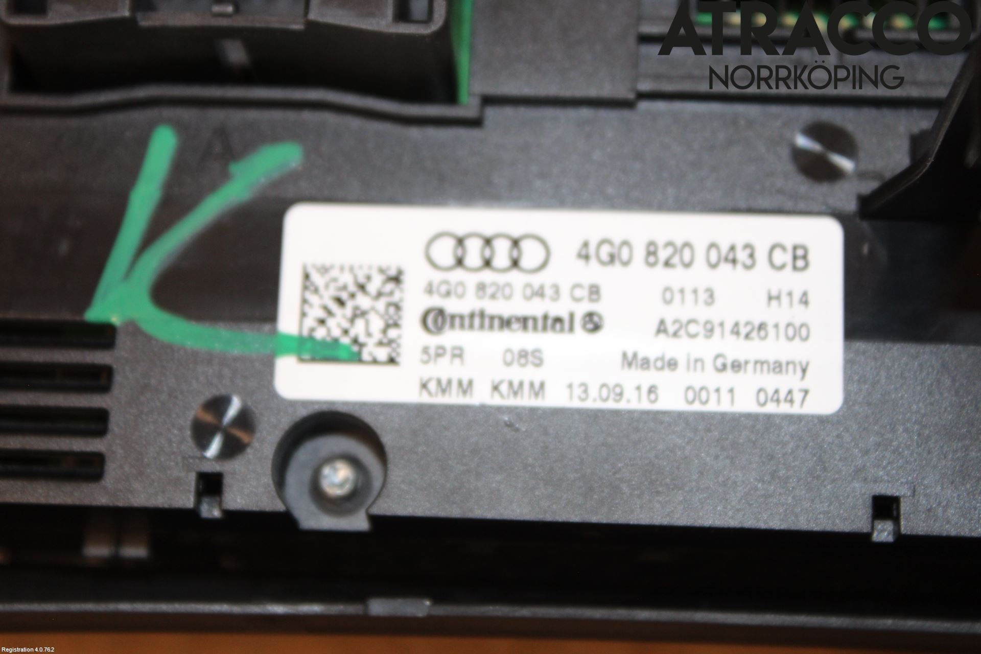 Audi A6/S6 4G 11-18 Värmereglage