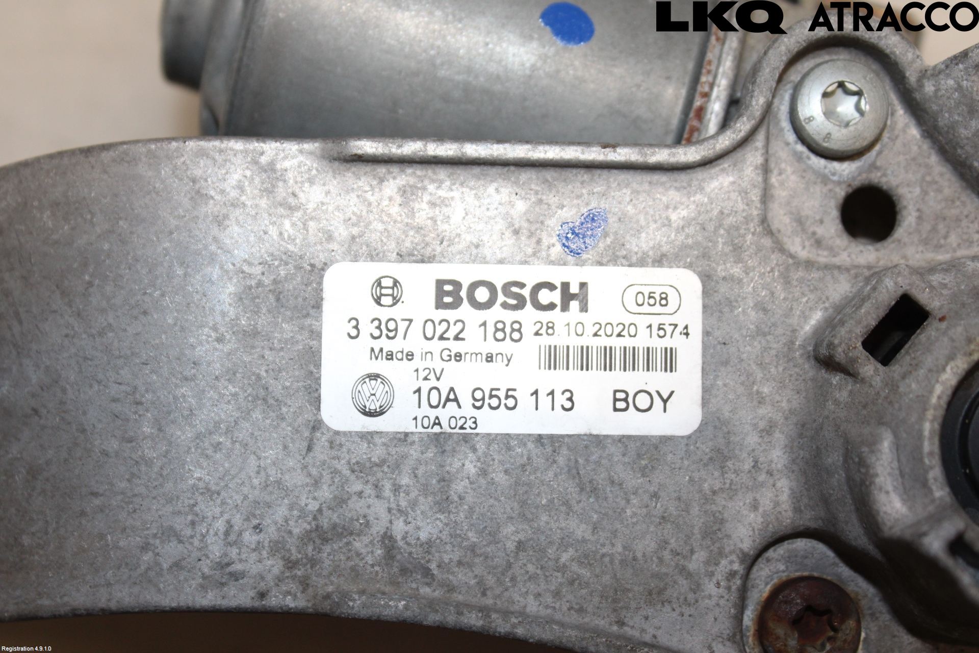 Volkswagen VW ID.3 21- Torkarmekanism Vindruta