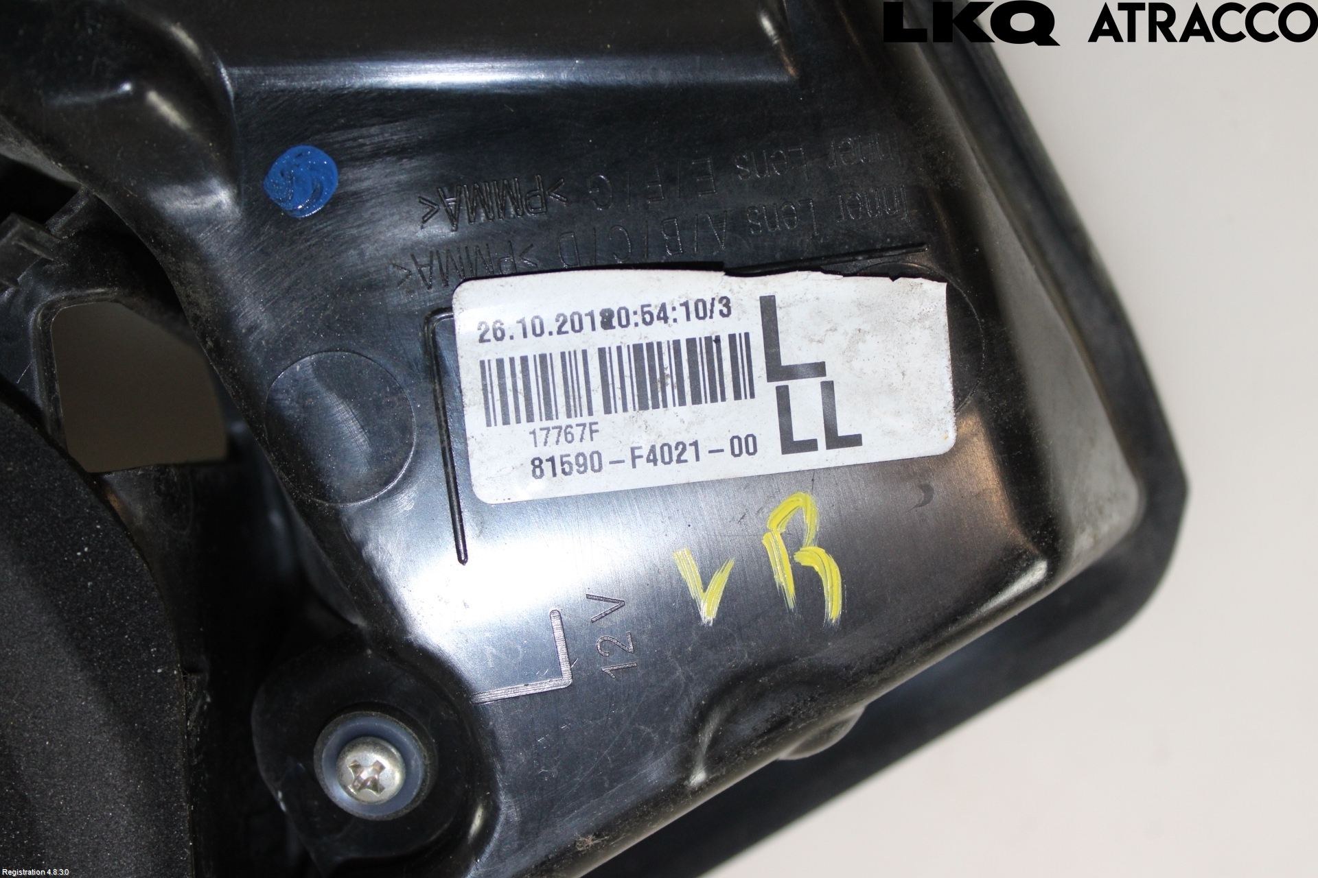 Toyota C-HR 16-23 Bakljus Lucka Vä