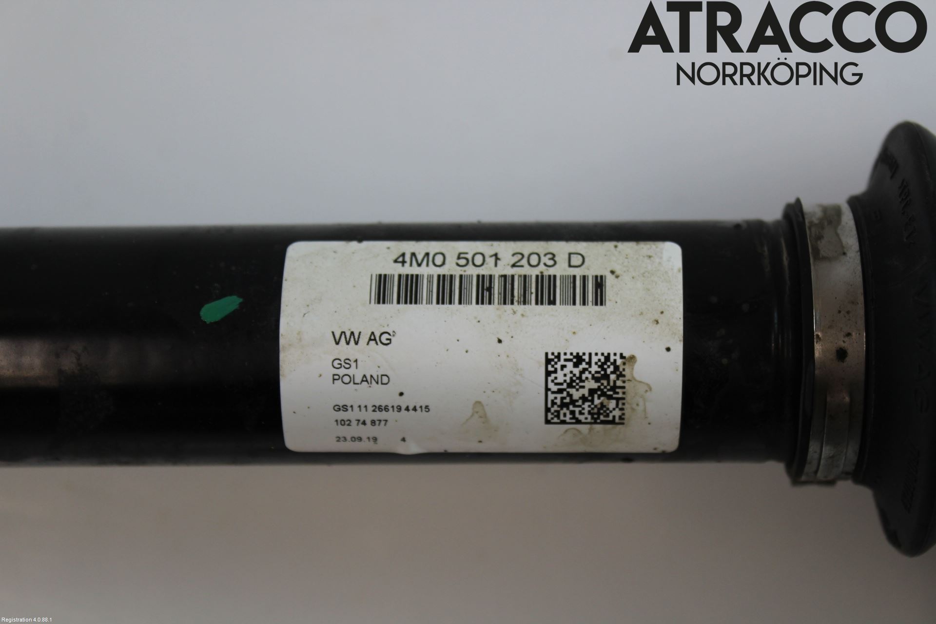 Volkswagen VW TOUAREG CR 18- Drivaxel Bak Höger
