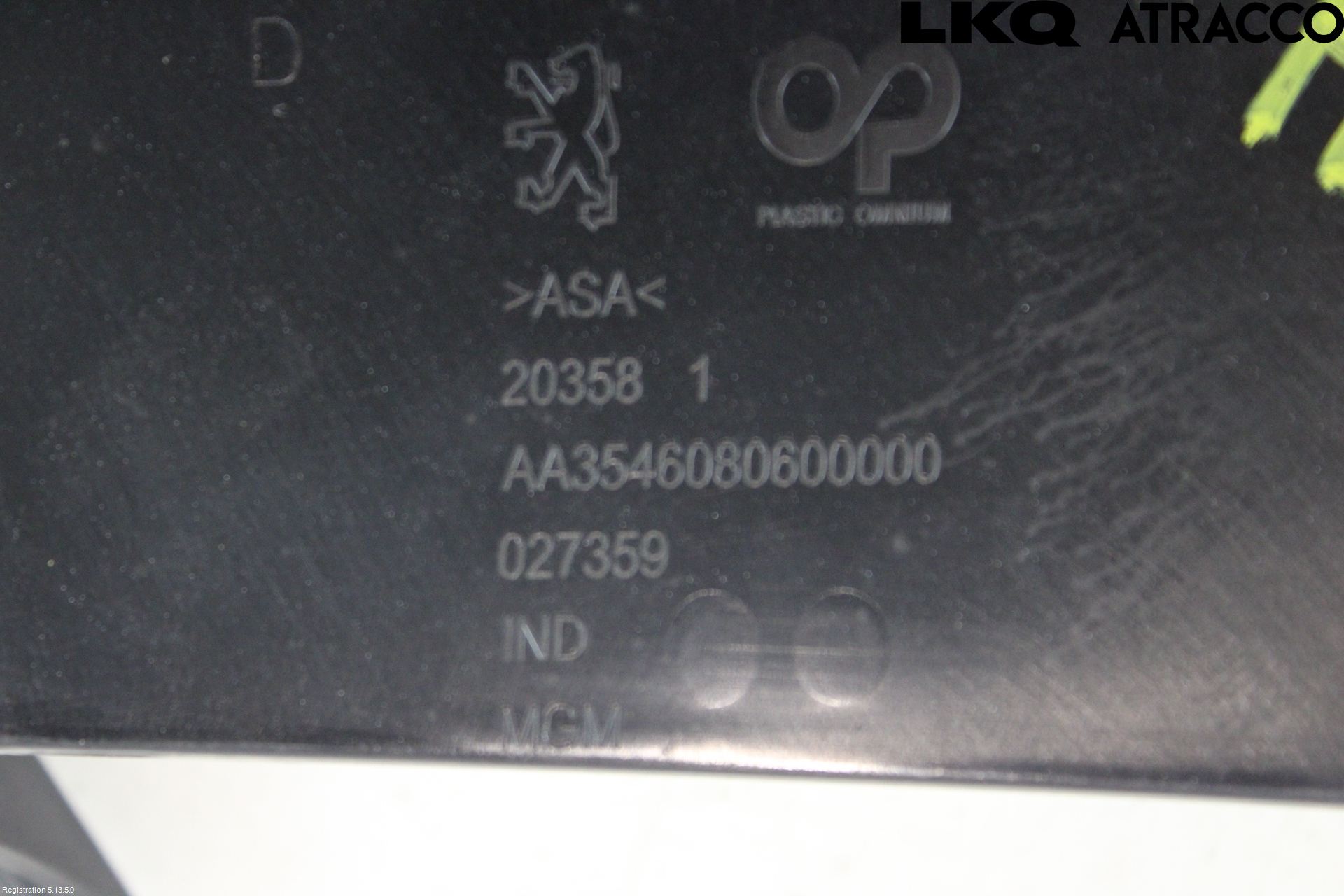 Peugeot 308 08-13 Dimljussarg Fram