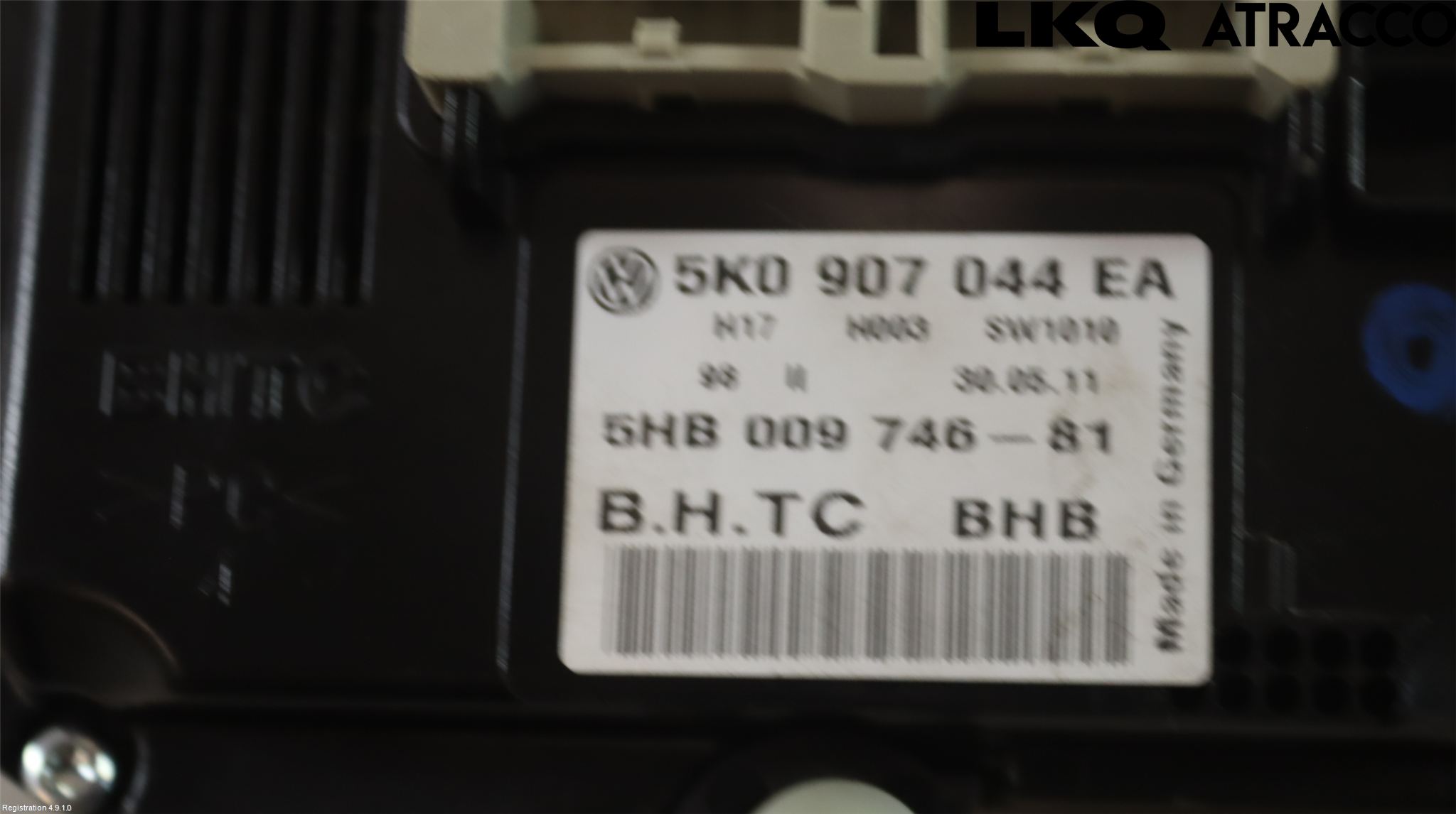 Volkswagen VW SCIROCCO 09-17 Värmereglage